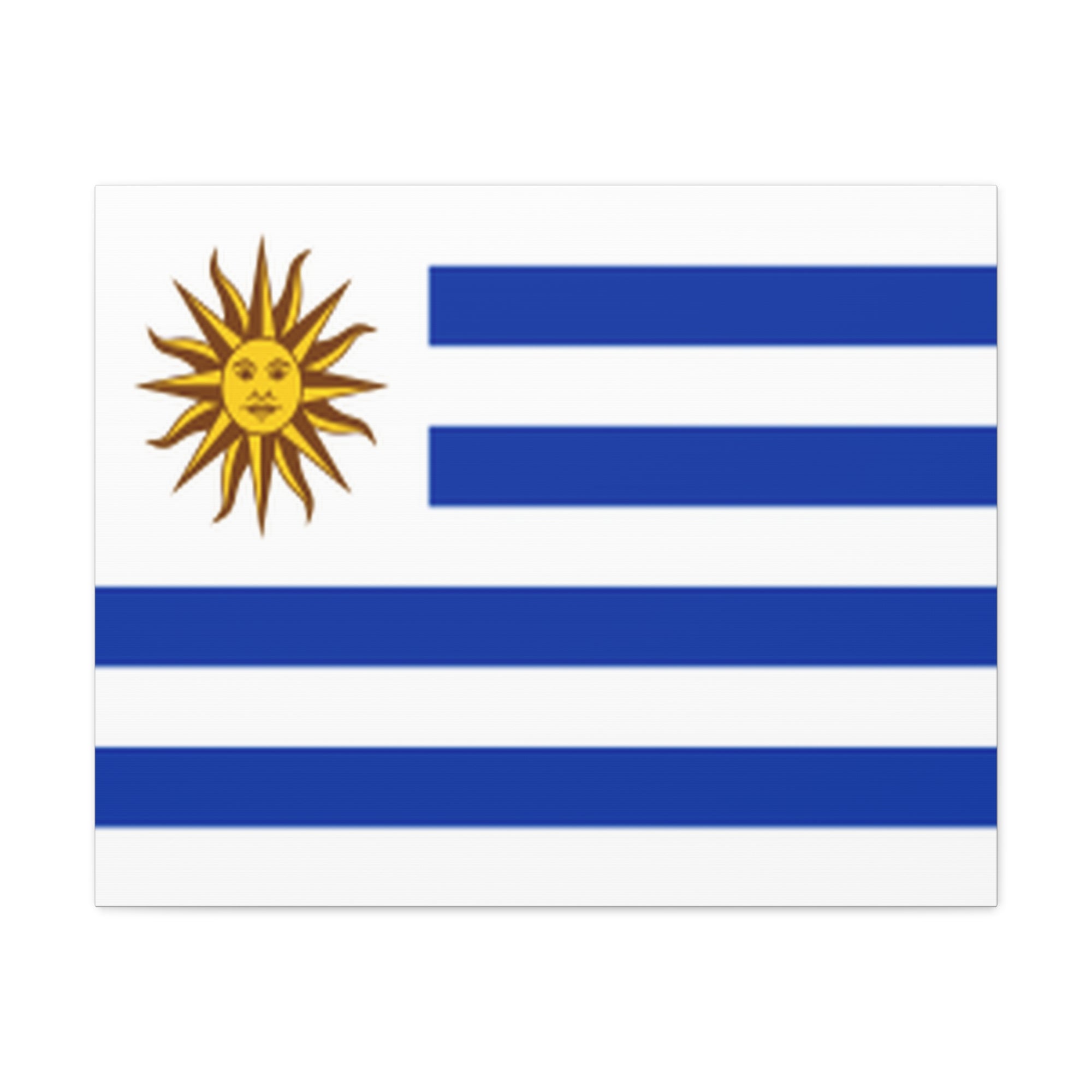 Uruguay Country Flag Canvas Vibrant Wall Art Unframed Home Decor-Express Your Love Gifts