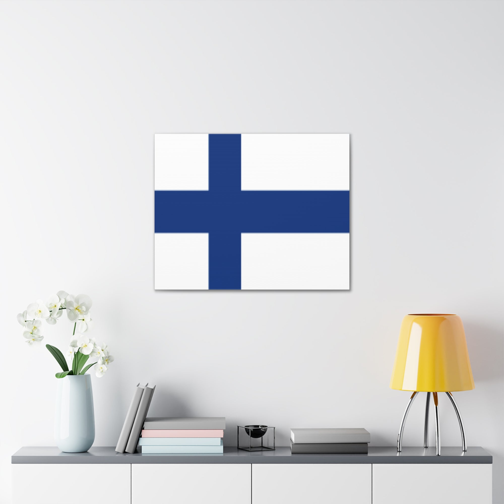 Finland Country Flag Canvas Vibrant Wall Art Unframed Home Decor-Express Your Love Gifts