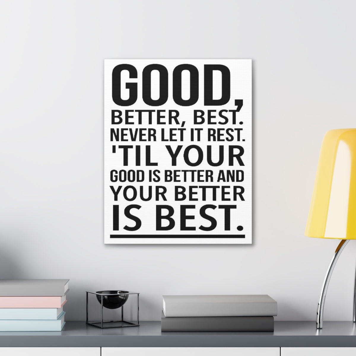 Scripture Walls Inspirational Wall Art Good Better Best Motivation Wall Decor for Home Office Gym Inspiring Success Quote Print Ready to Hang Unframed-Express Your Love Gifts