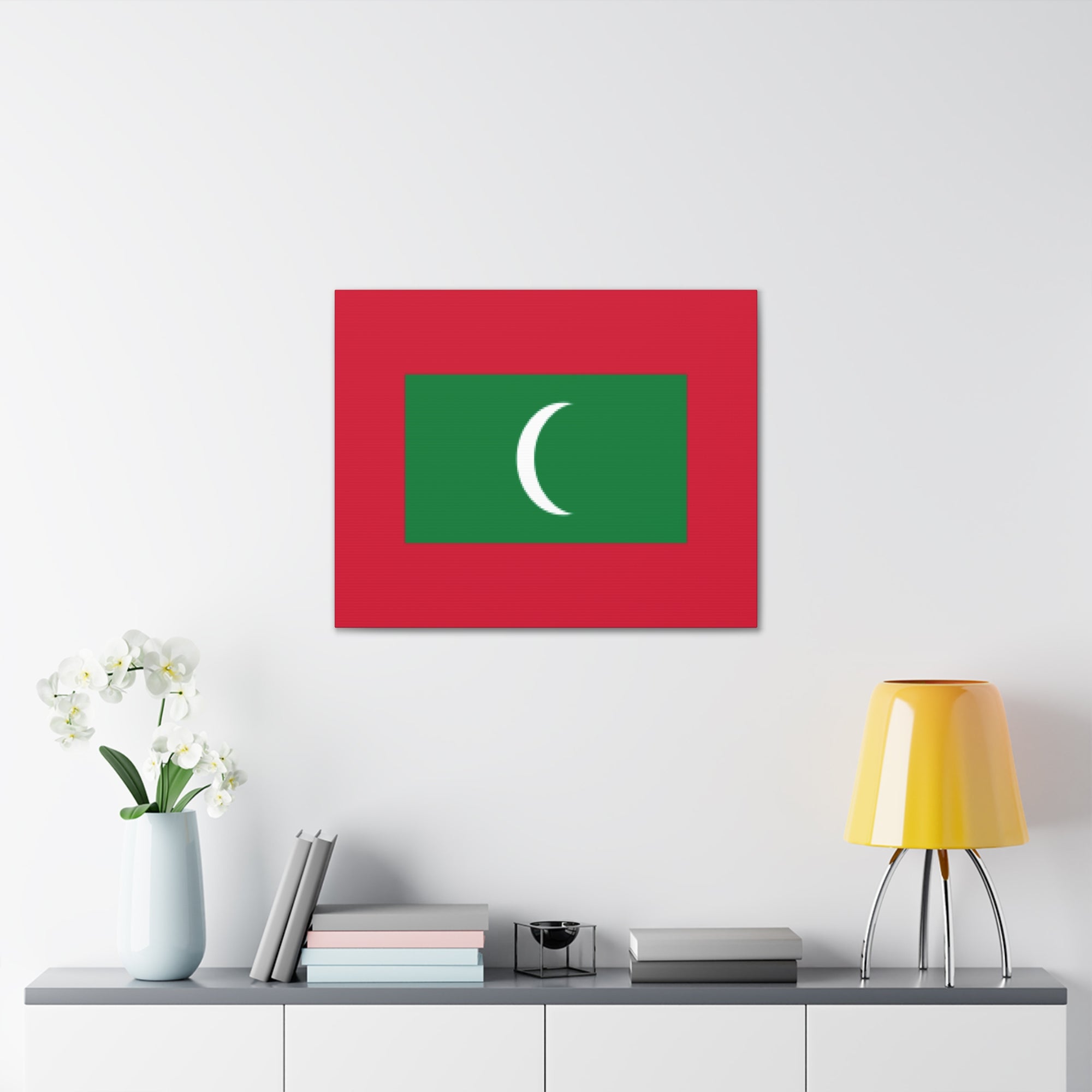 Maldives Country Flag Canvas Vibrant Wall Art Unframed Home Decor-Express Your Love Gifts