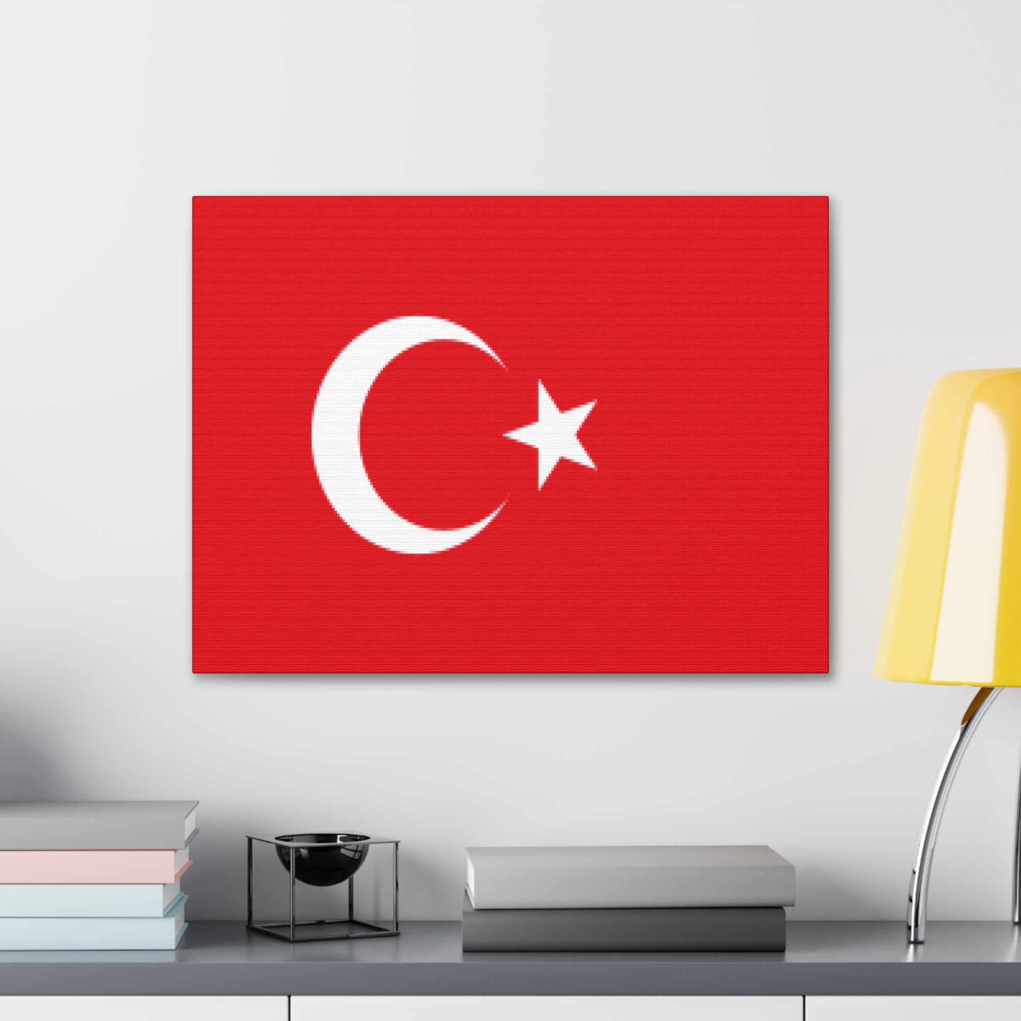 Turkey Country Flag Canvas Vibrant Wall Art Unframed Home Decor-Express Your Love Gifts