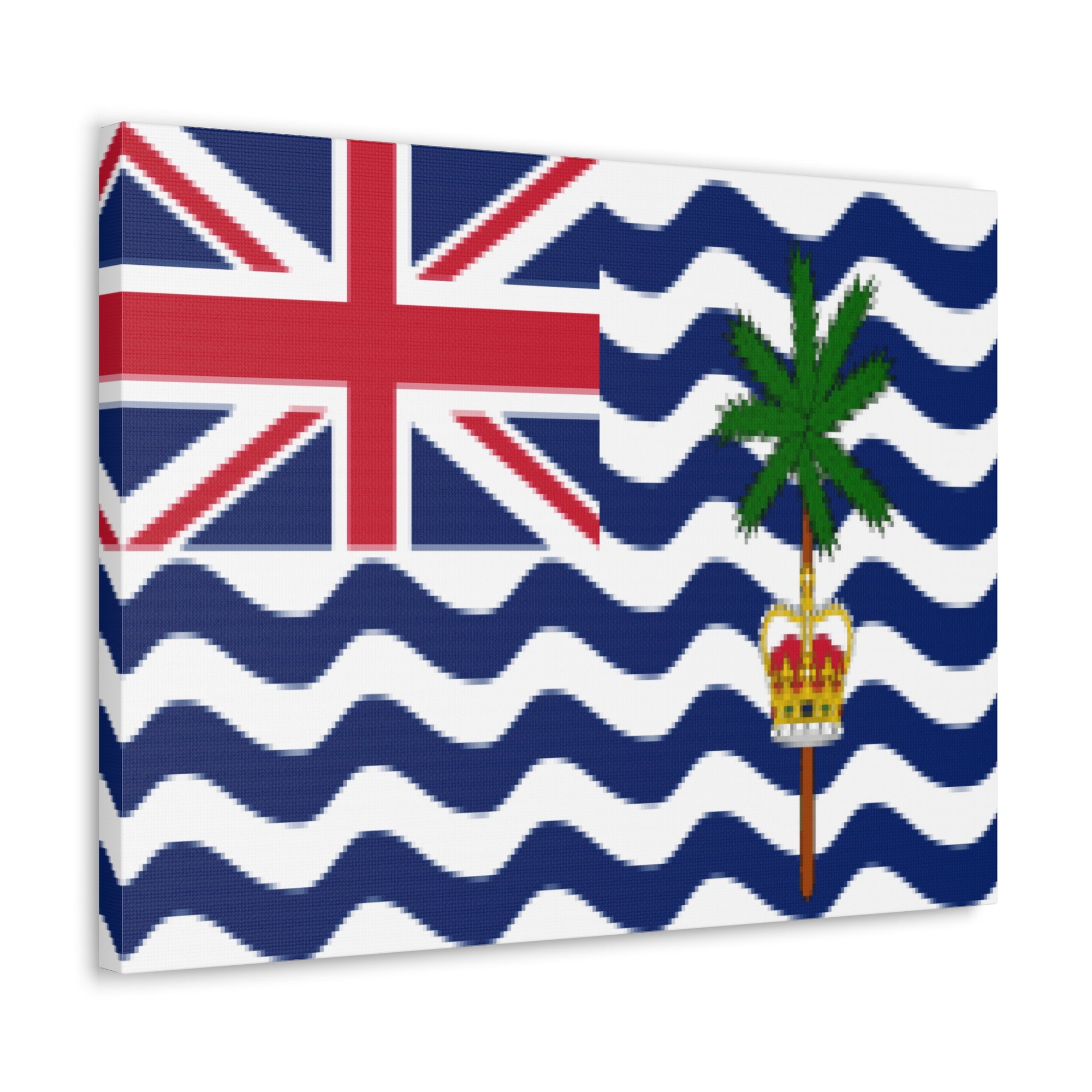 British Indian Ocean Territory Country Flag Canvas Vibrant Wall Art Unframed Home Decor-Express Your Love Gifts