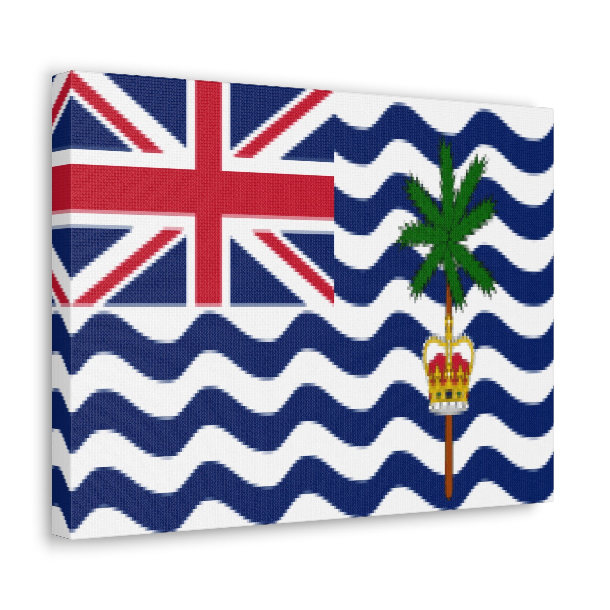 British Indian Ocean Territory Country Flag Canvas Vibrant Wall Art Unframed Home Decor-Express Your Love Gifts