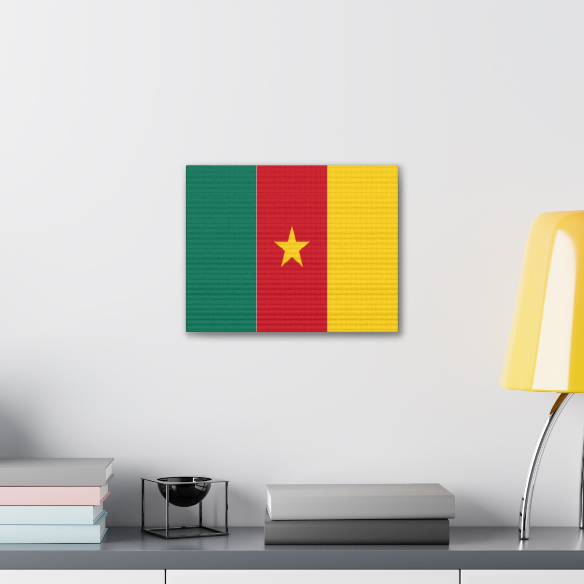 Cameroon Country Flag Canvas Vibrant Wall Art Unframed Home Decor-Express Your Love Gifts