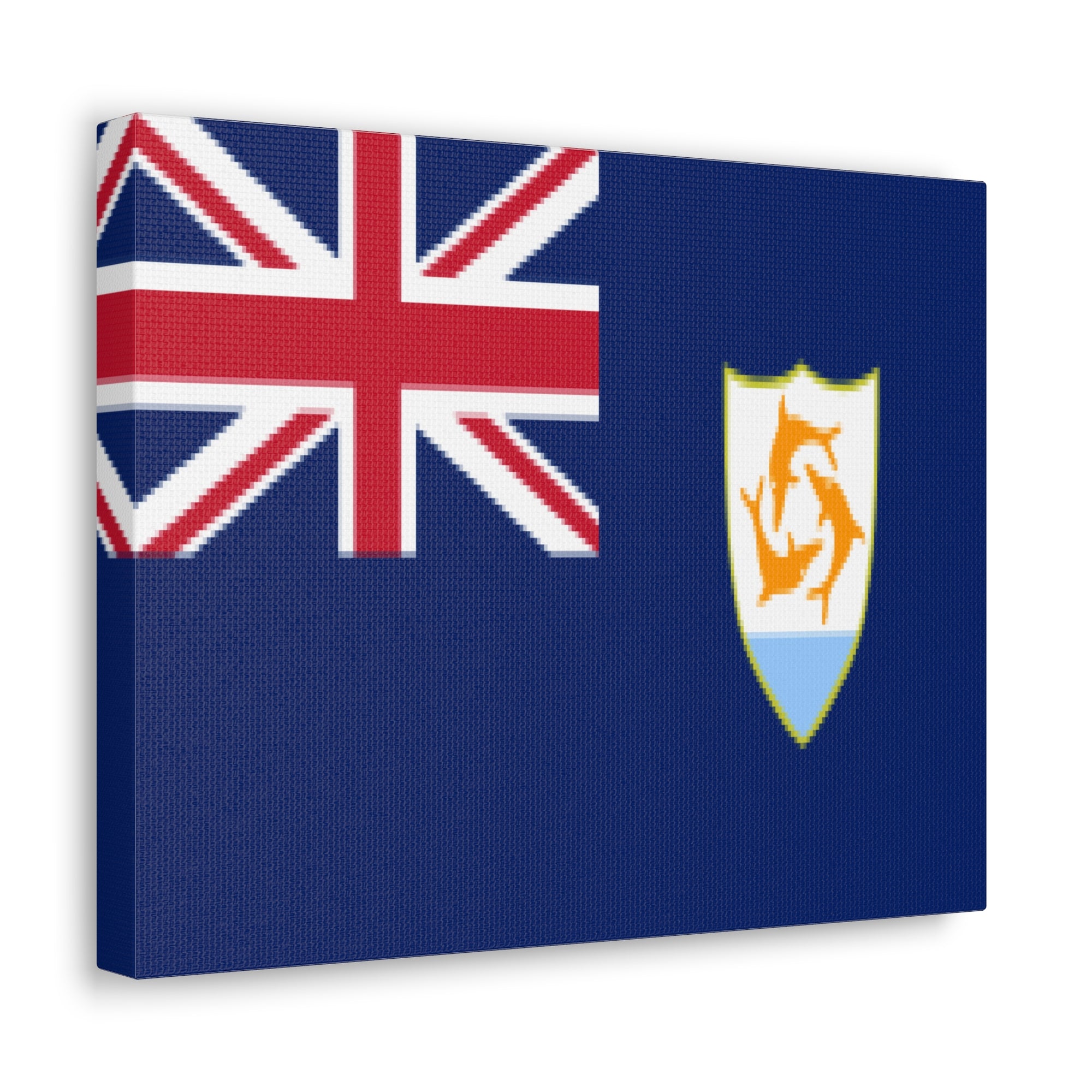 Anguilla Country Flag Canvas Vibrant Wall Art Unframed Home Decor-Express Your Love Gifts