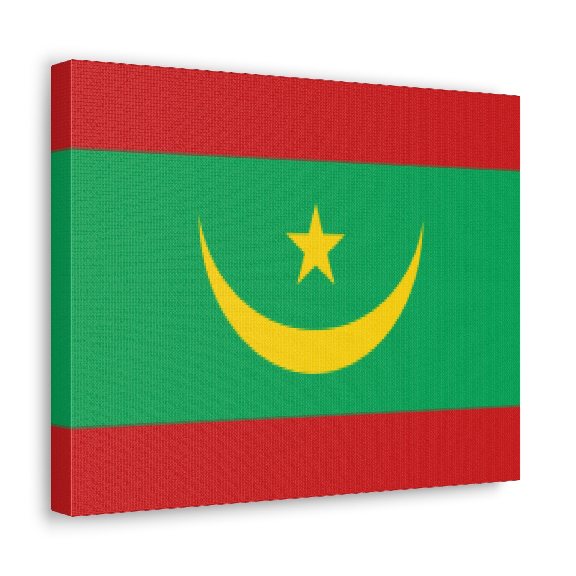 Mauritania Country Flag Canvas Vibrant Wall Art Unframed Home Decor-Express Your Love Gifts