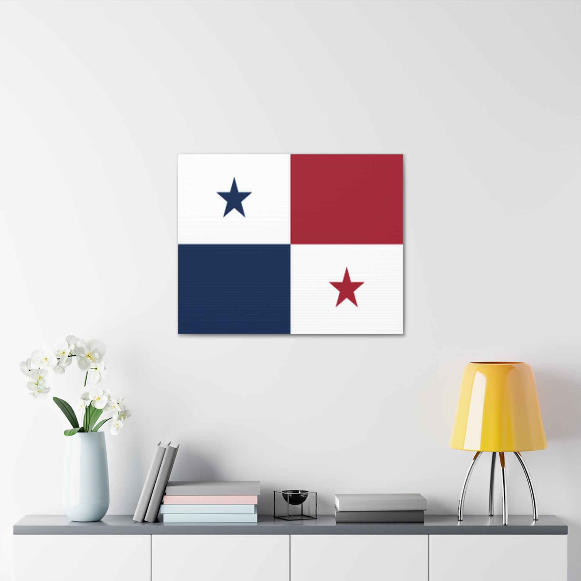 Panama Country Flag Canvas Vibrant Wall Art Unframed Home Decor-Express Your Love Gifts