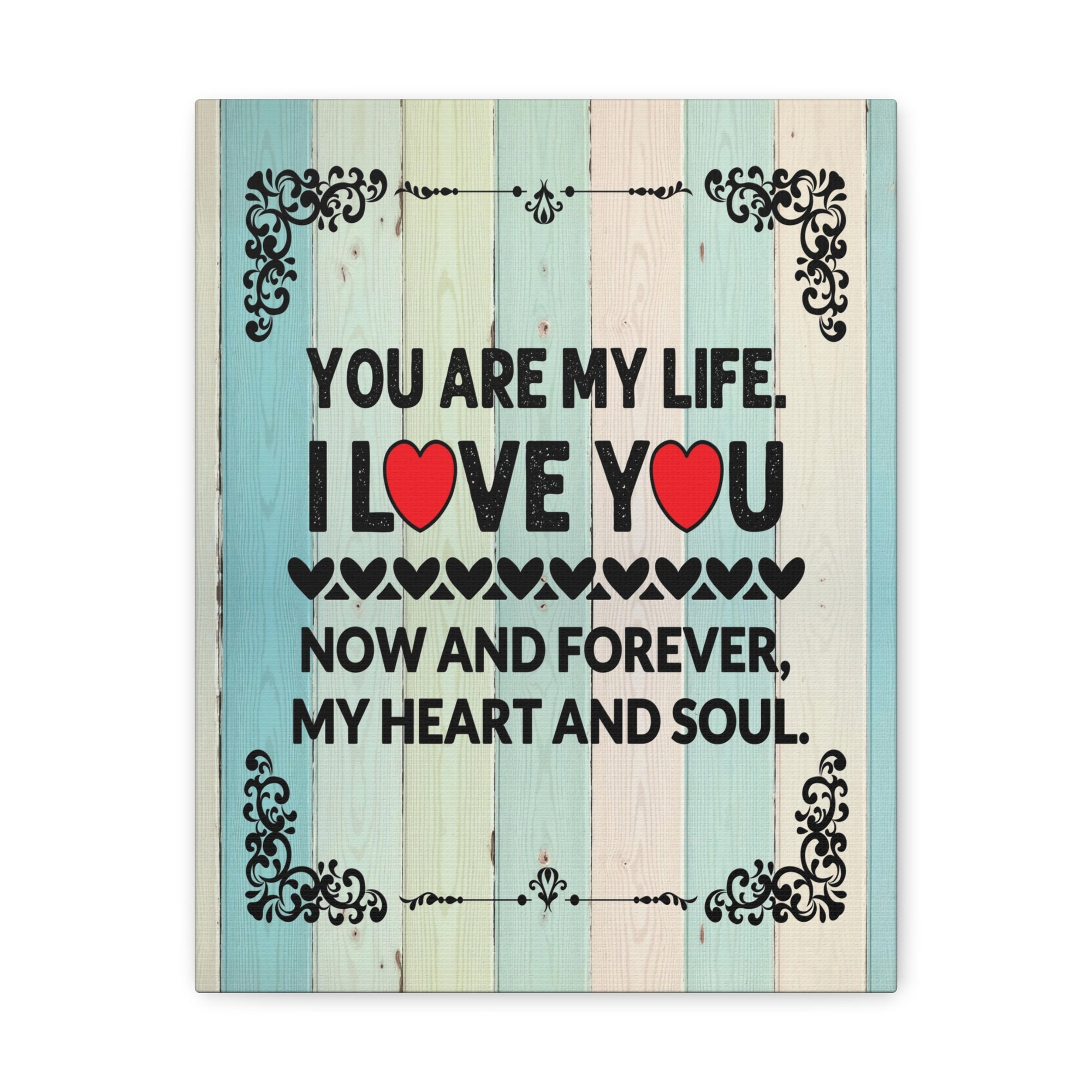 To My Wife You Are My Life Canvas Wall Art – Heartfelt Romantic Gift for Home Decor-Express Your Love Gifts