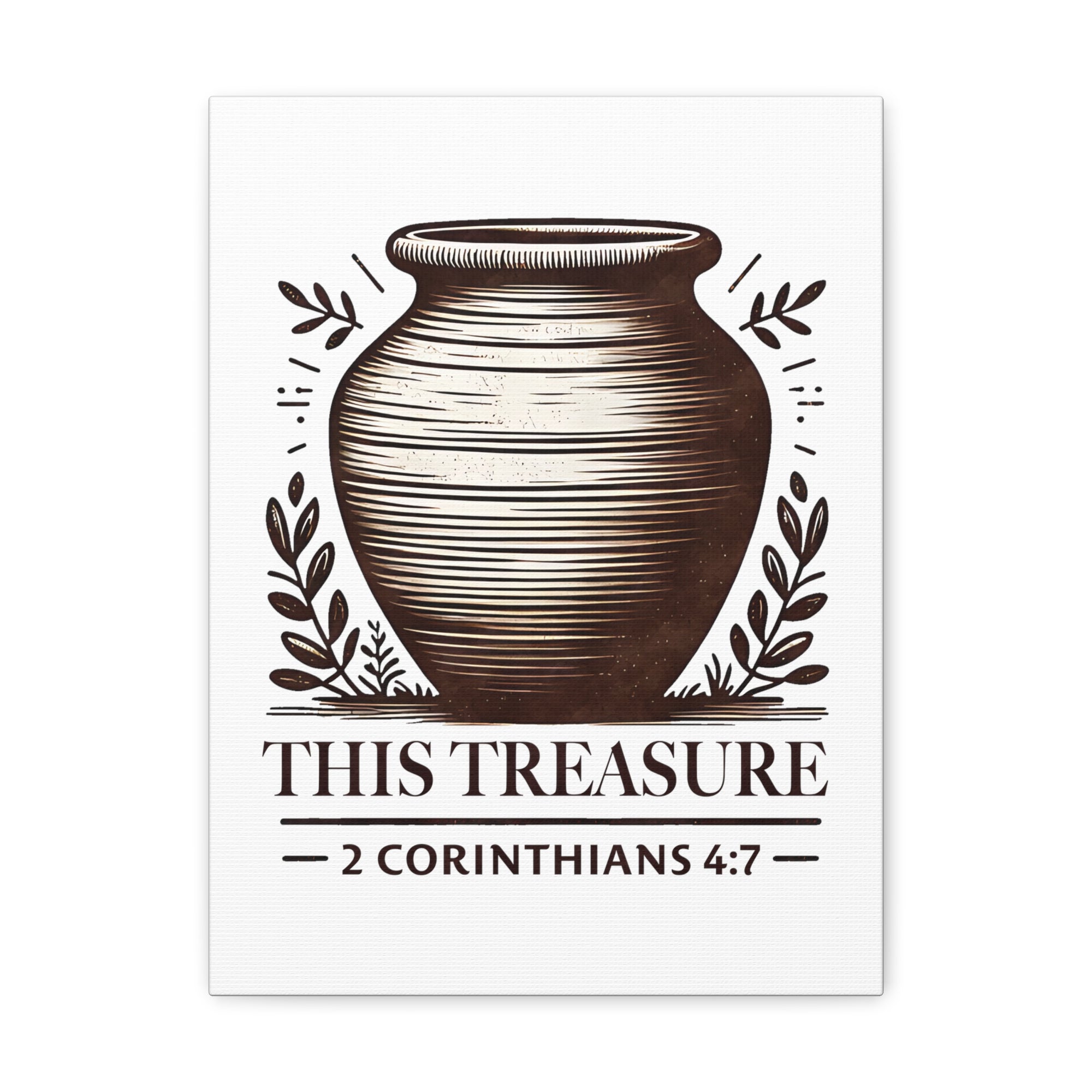 Scripture Walls 2 Corinthians 4:7 This Treasure Bible Verse Canvas Christian Wall Art Ready to Hang Unframed-Express Your Love Gifts