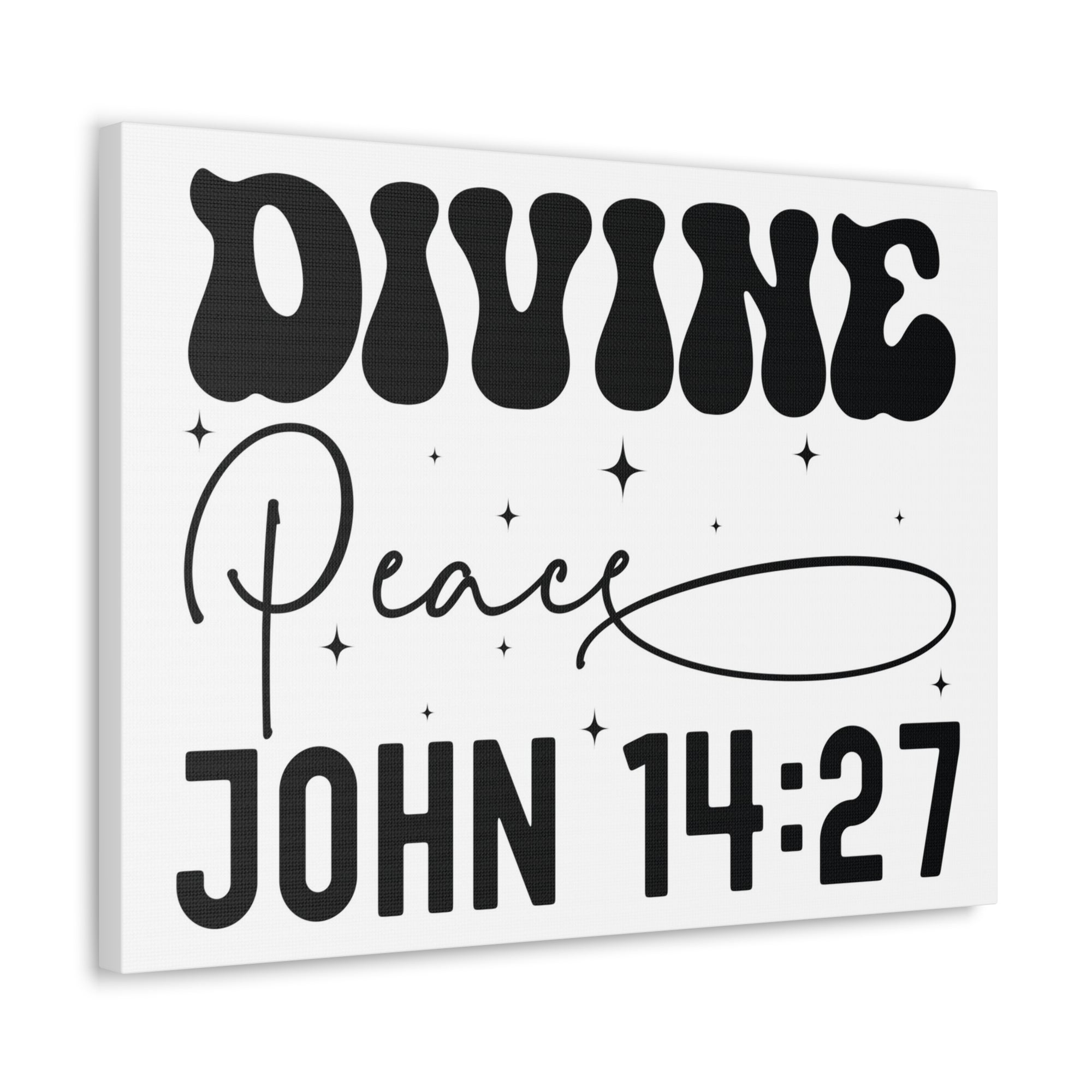 Scripture Walls John 14:27 Divine Peace Bible Verse Canvas Christian Wall Art Ready to Hang Unframed-Express Your Love Gifts