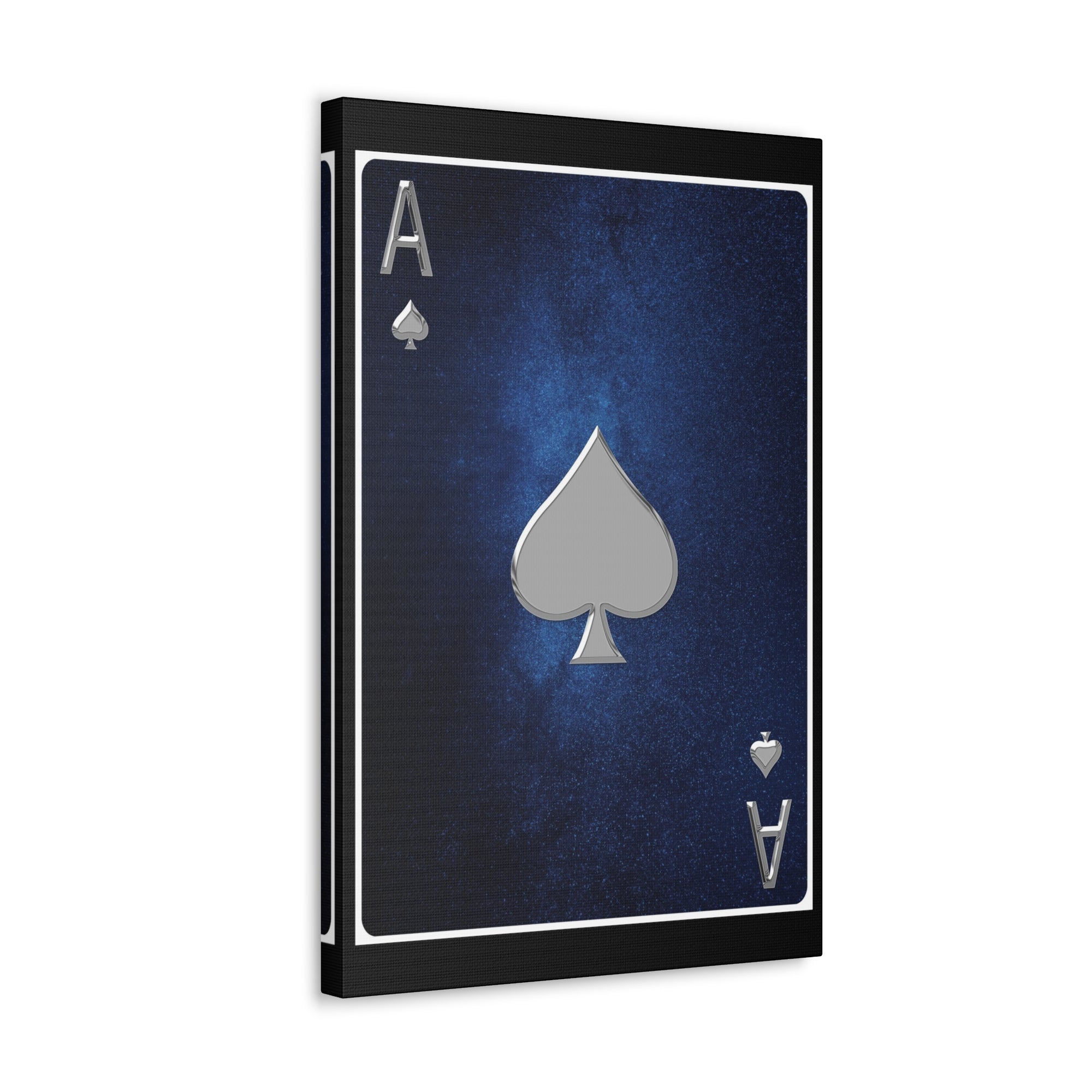 Ace Of Spades Space Background Playing Card Canvas Wall Art for Home Decor Ready-to-Hang-Express Your Love Gifts