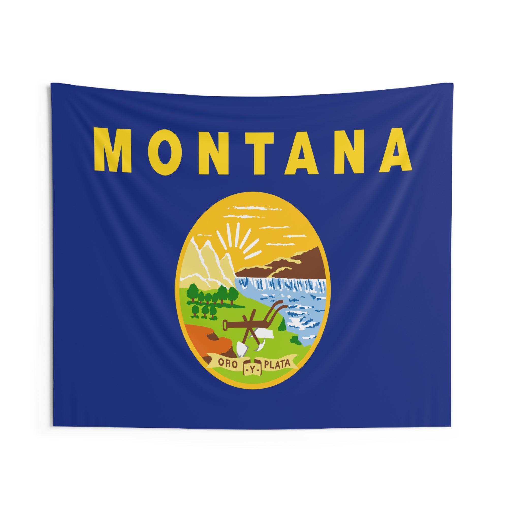 Montana State Flag Wall Hanging Tapestry-Express Your Love Gifts