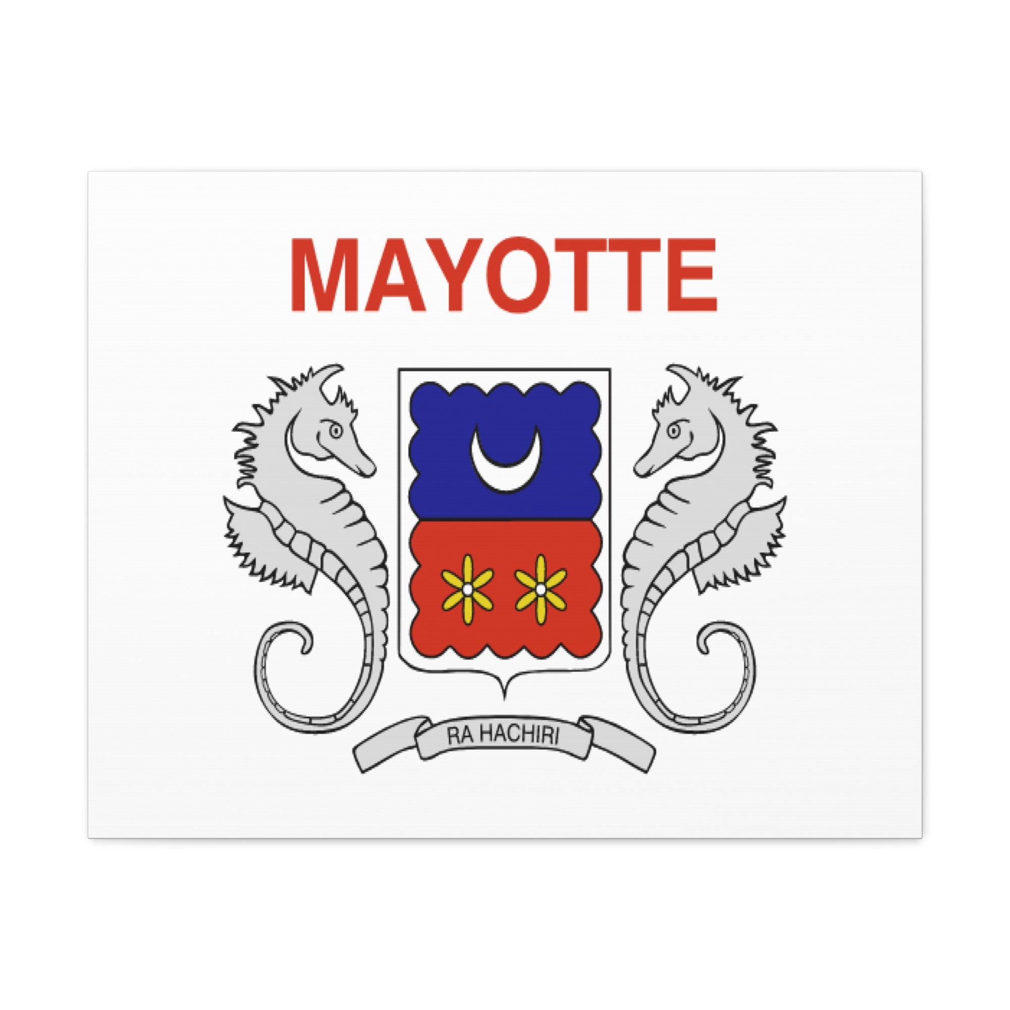 Mayotte Country Flag Canvas Vibrant Wall Art Unframed Home Decor-Express Your Love Gifts