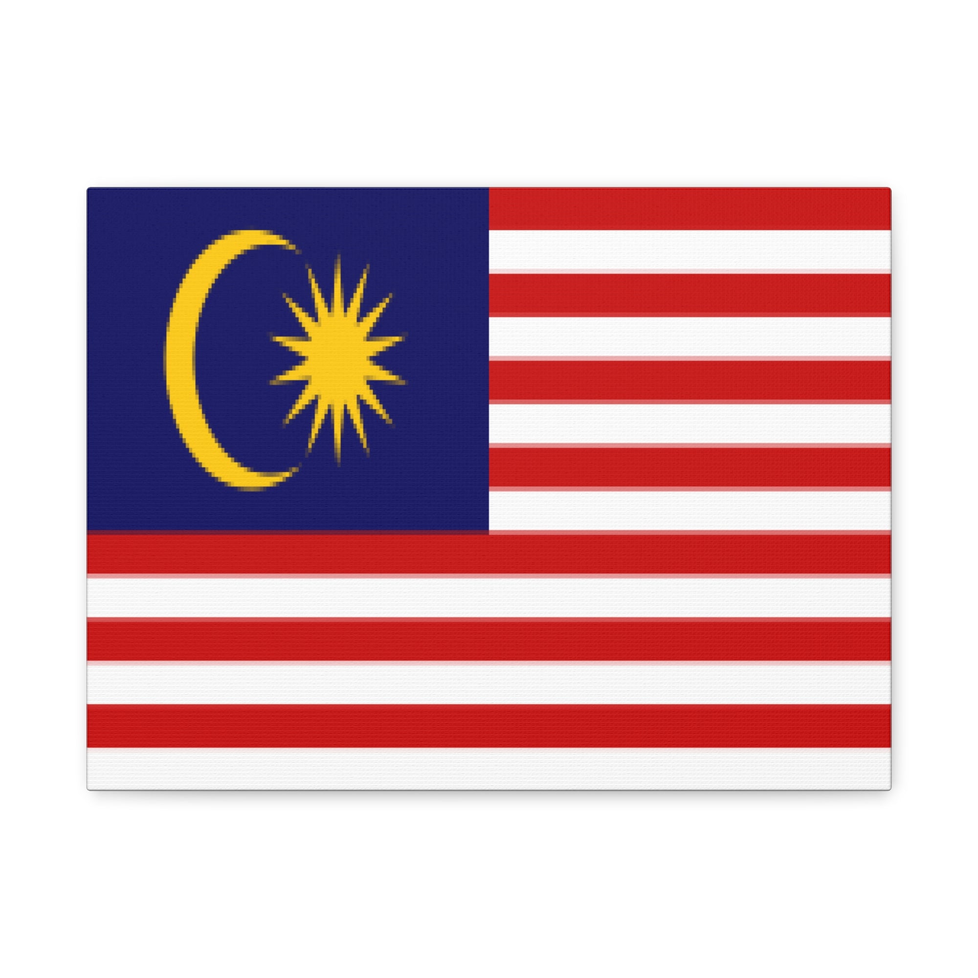 Malaysia Country Flag Canvas Vibrant Wall Art Unframed Home Decor-Express Your Love Gifts