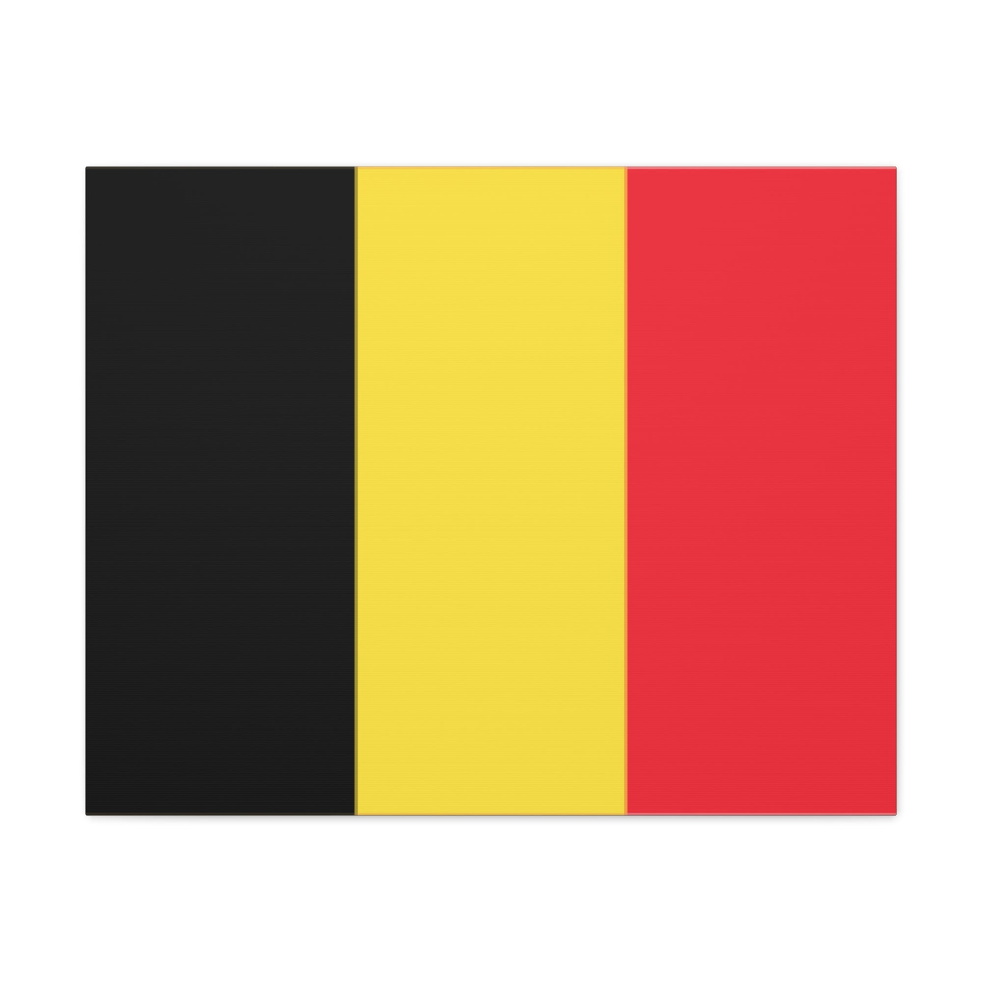 Belgium Country Flag Canvas Vibrant Wall Art Unframed Home Decor-Express Your Love Gifts