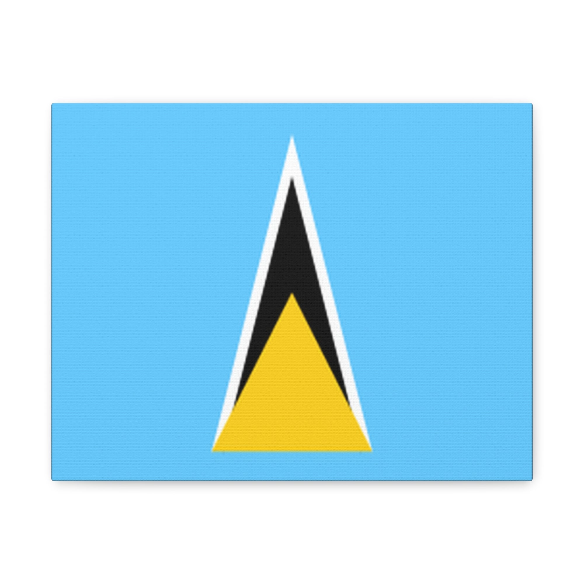 Saint Lucia Country Flag Canvas Vibrant Wall Art Unframed Home Decor-Express Your Love Gifts