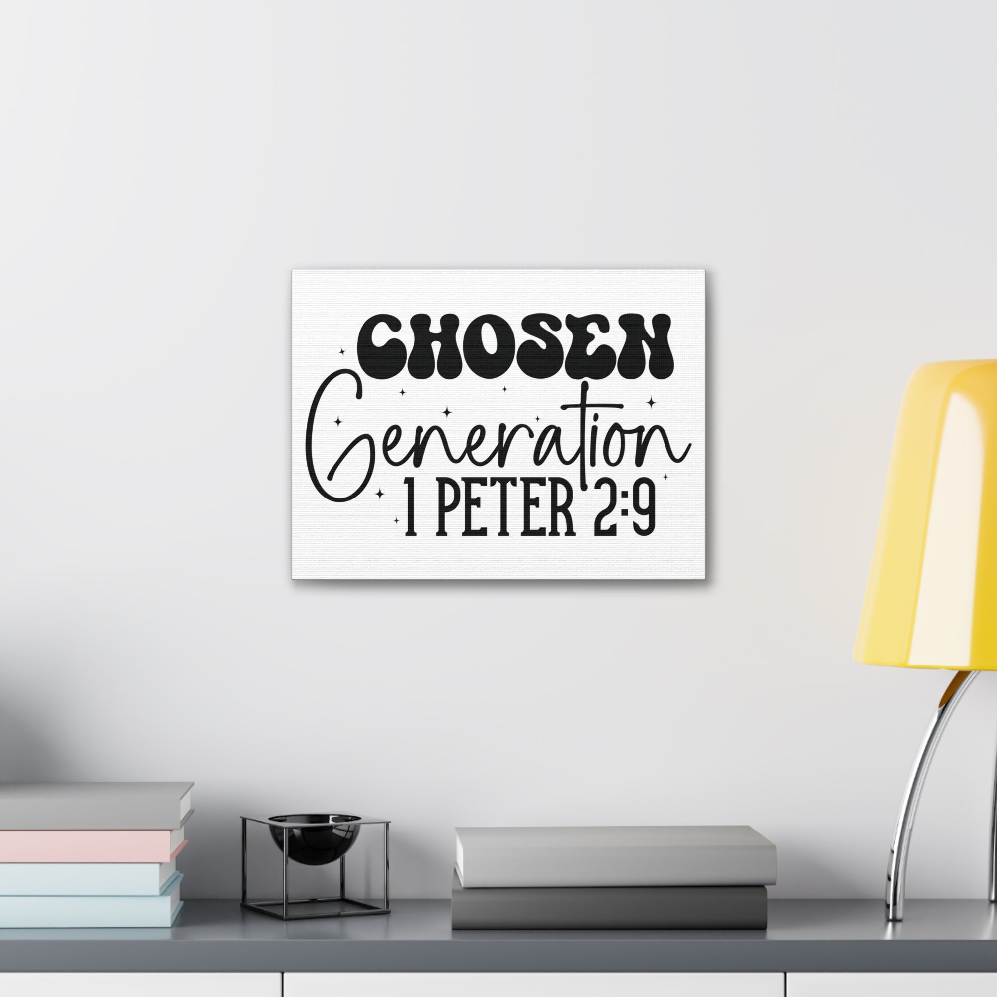 Scripture Walls 1 Peter 2:9 A Chosen Generation Bible Verse Canvas Christian Wall Art Ready to Hang Unframed-Express Your Love Gifts