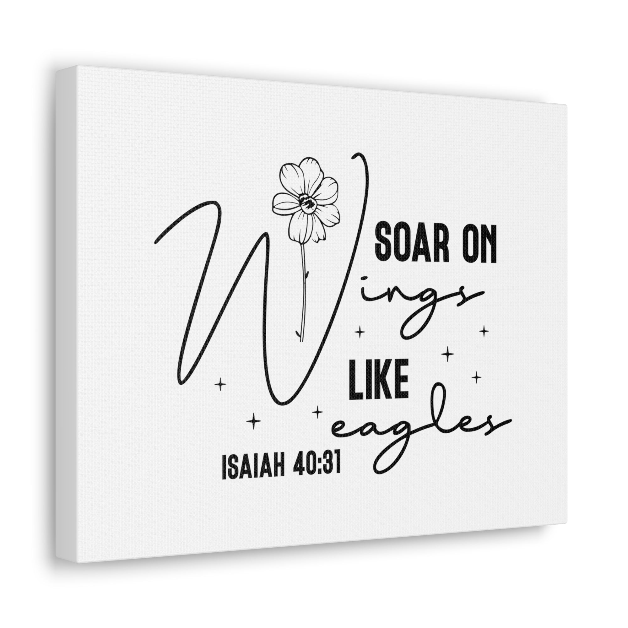 Scripture Walls Isaiah 40:31 Soar on Wings Bible Verse Canvas Christian Wall Art Ready to Hang Unframed-Express Your Love Gifts