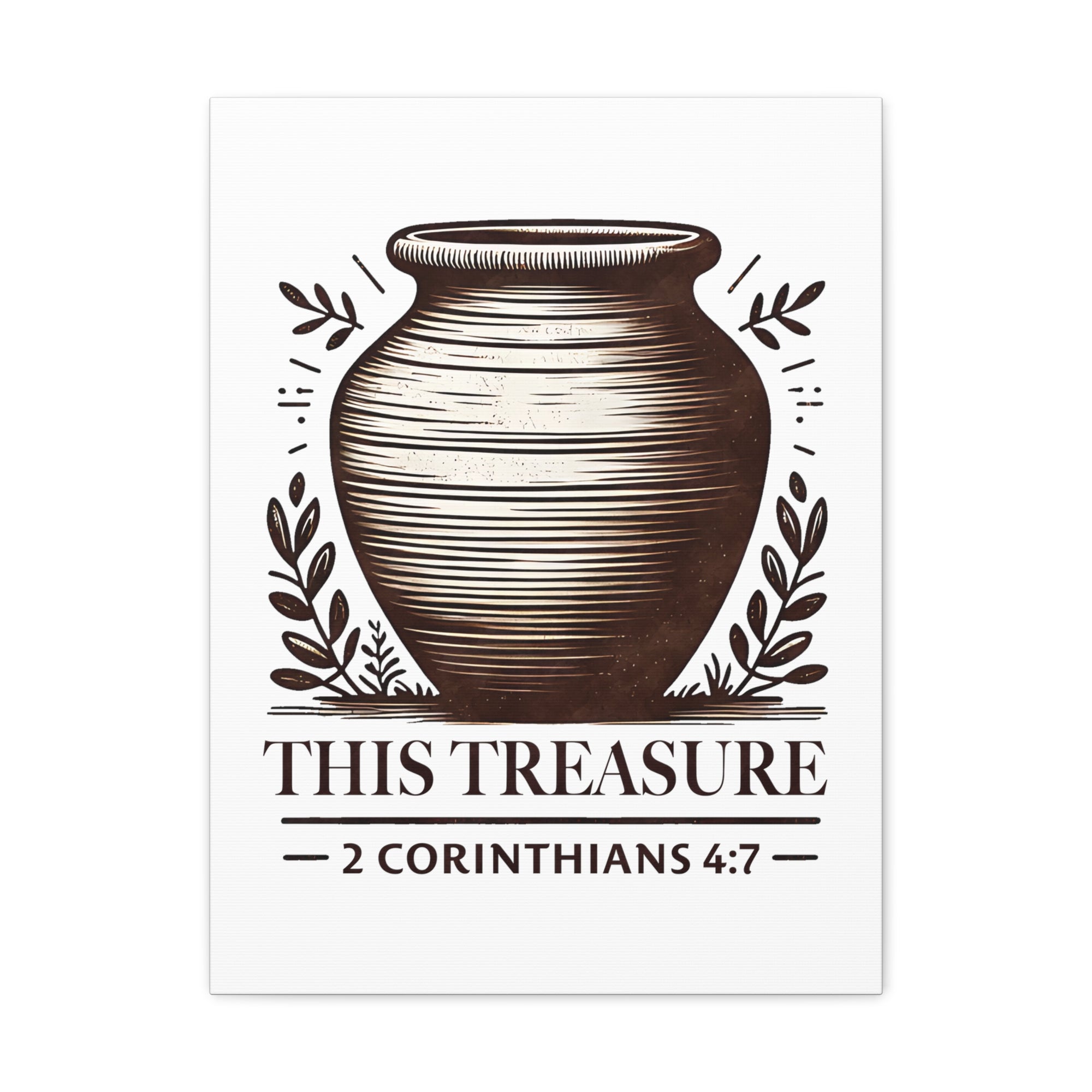 Scripture Walls 2 Corinthians 4:7 This Treasure Bible Verse Canvas Christian Wall Art Ready to Hang Unframed-Express Your Love Gifts