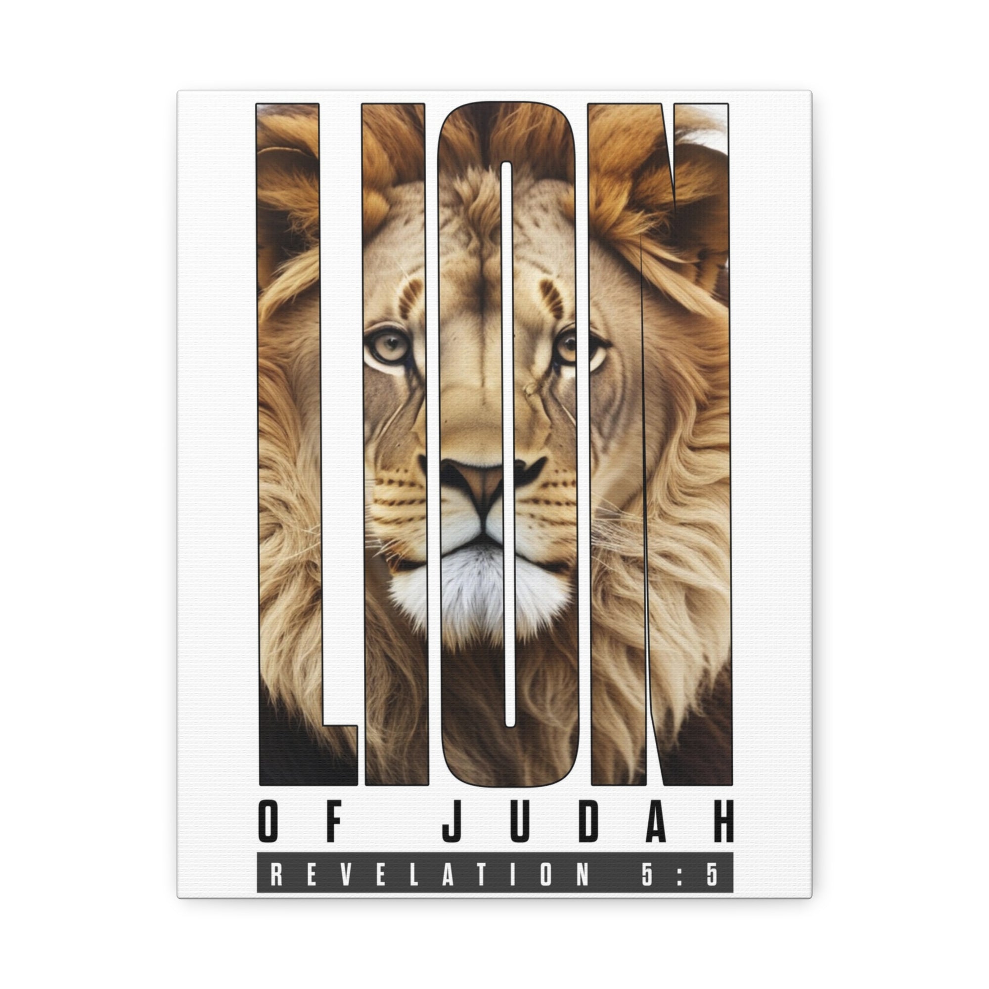 Scripture Walls Revelation 5:5 Lion of Judah Bible Verse Canvas Christian Wall Art Ready to Hang Unframed-Express Your Love Gifts