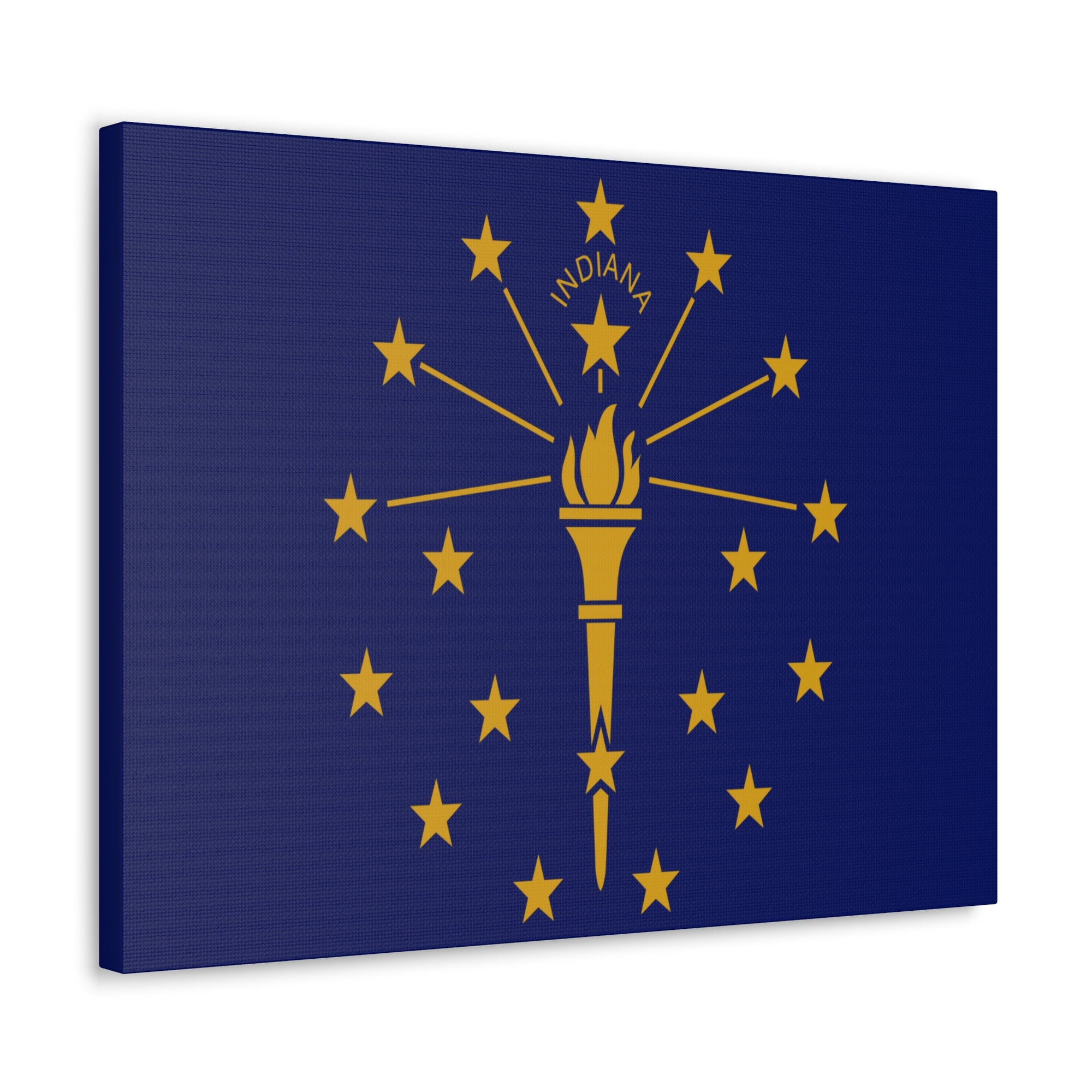 Indiana Stage Flag Canvas Vibrant Wall Art Unframed Home Decor-Express Your Love Gifts
