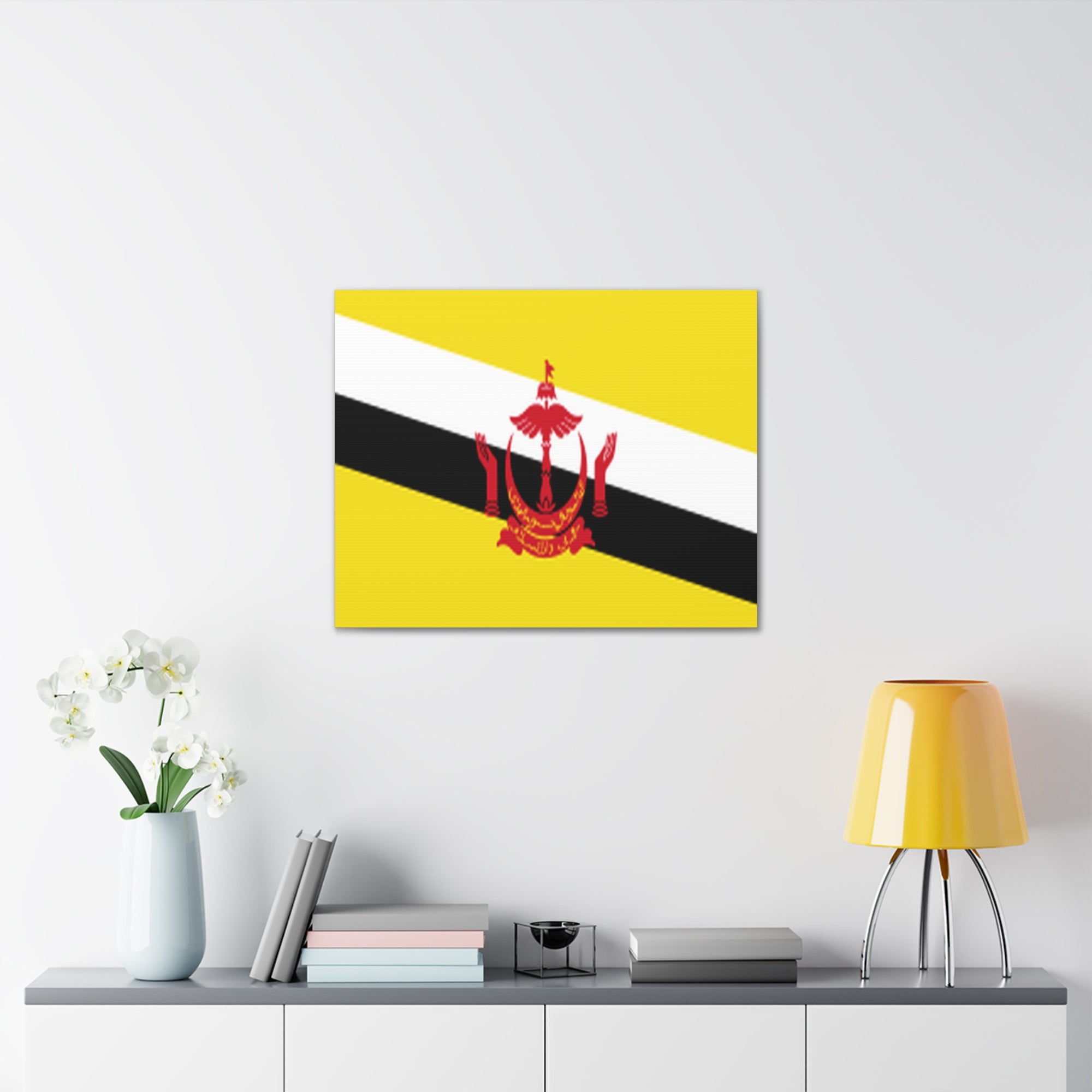 Brunei Country Flag Canvas Vibrant Wall Art Unframed Home Decor-Express Your Love Gifts