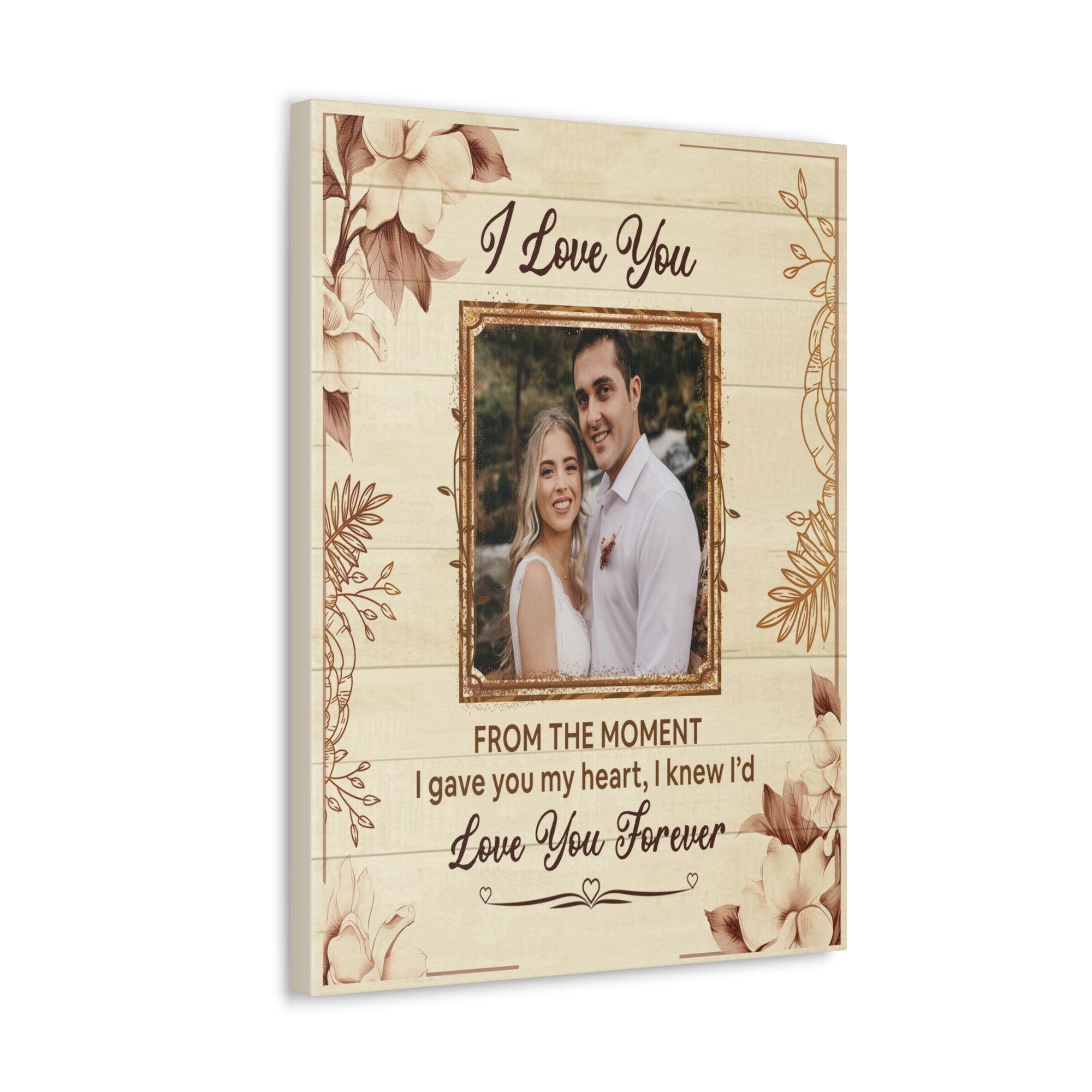 Personalized To My Wife I Love You Forever Custom Photo Canvas Wall Art – Personalized Romantic Gift-Express Your Love Gifts