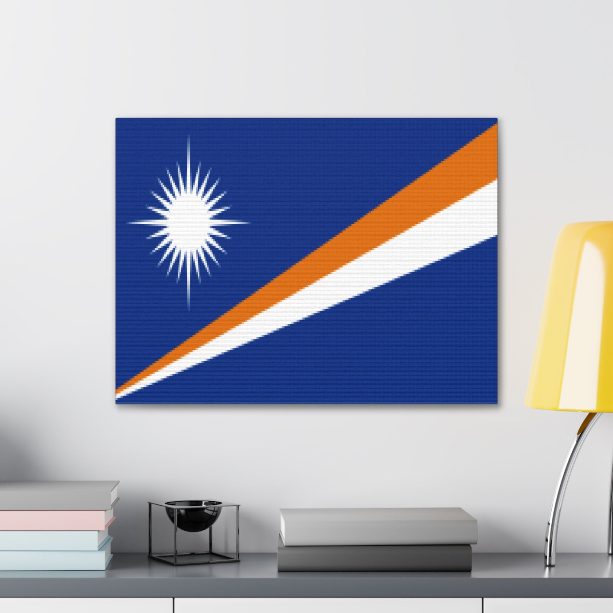 Marshall Islands Country Flag Canvas Vibrant Wall Art Unframed Home Decor-Express Your Love Gifts