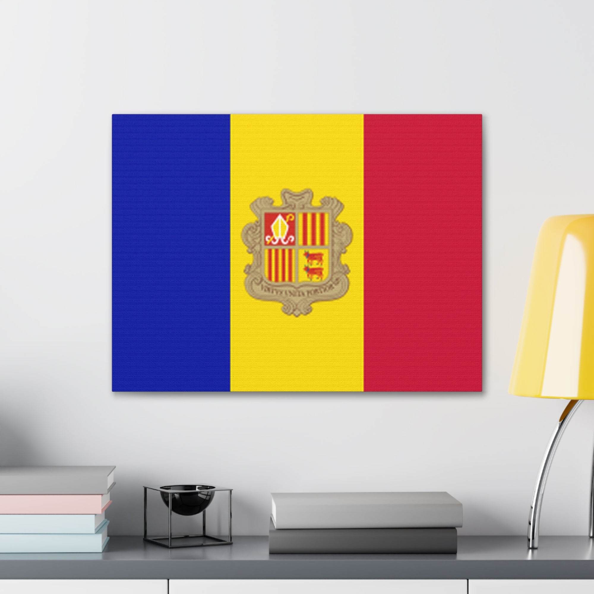 Andorra Country Flag Canvas Vibrant Wall Art Unframed Home Decor-Express Your Love Gifts