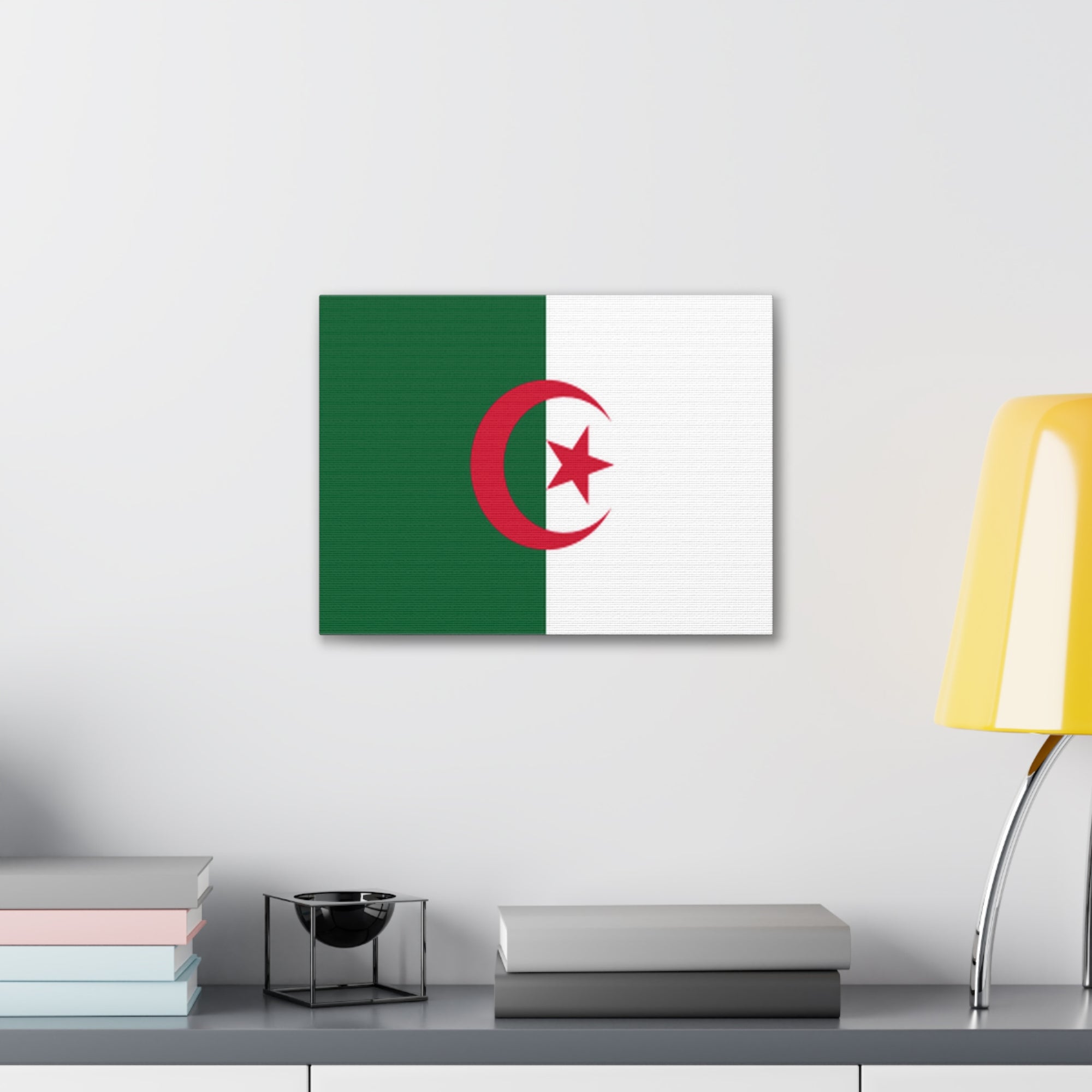 Algeria Country Flag Canvas Vibrant Wall Art Unframed Home Decor-Express Your Love Gifts