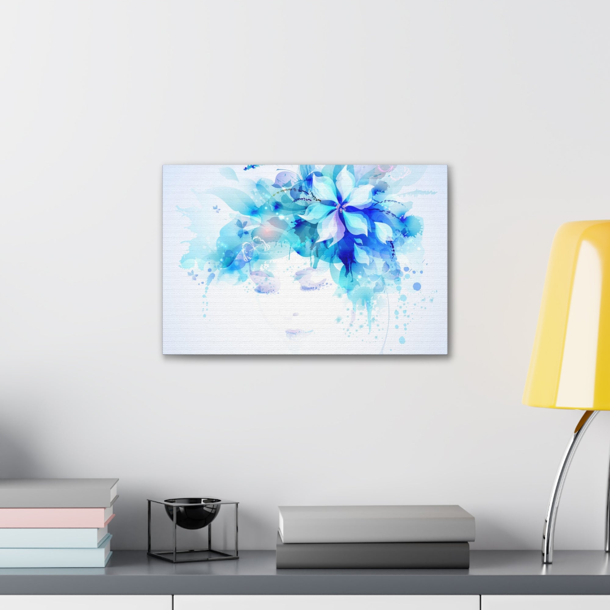 Beautiful Women With Abstract Elements And Butterflies Flower Canvas Wall Art for Home Decor Ready-to-Hang-Express Your Love Gifts