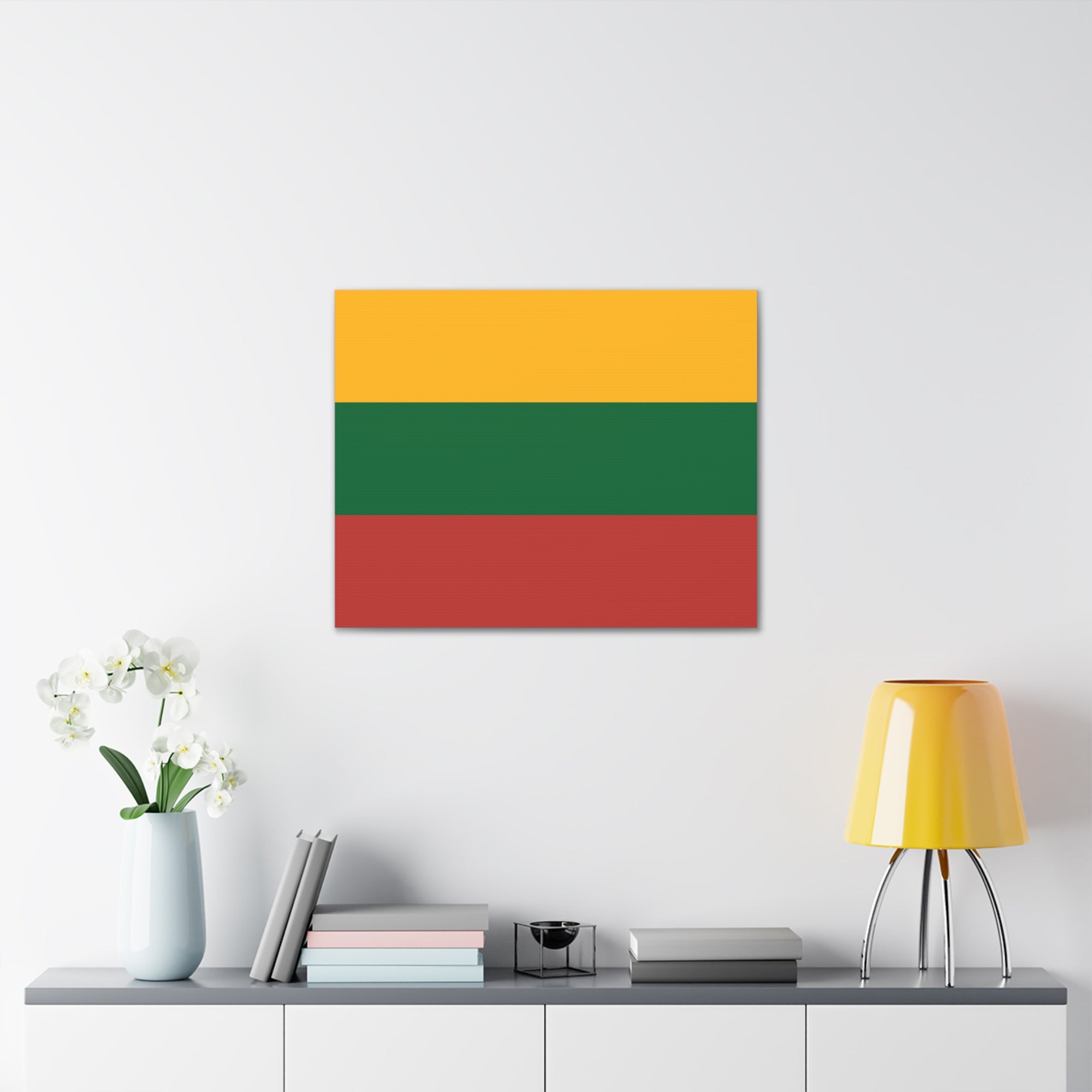 Lithuania Country Flag Canvas Vibrant Wall Art Unframed Home Decor-Express Your Love Gifts