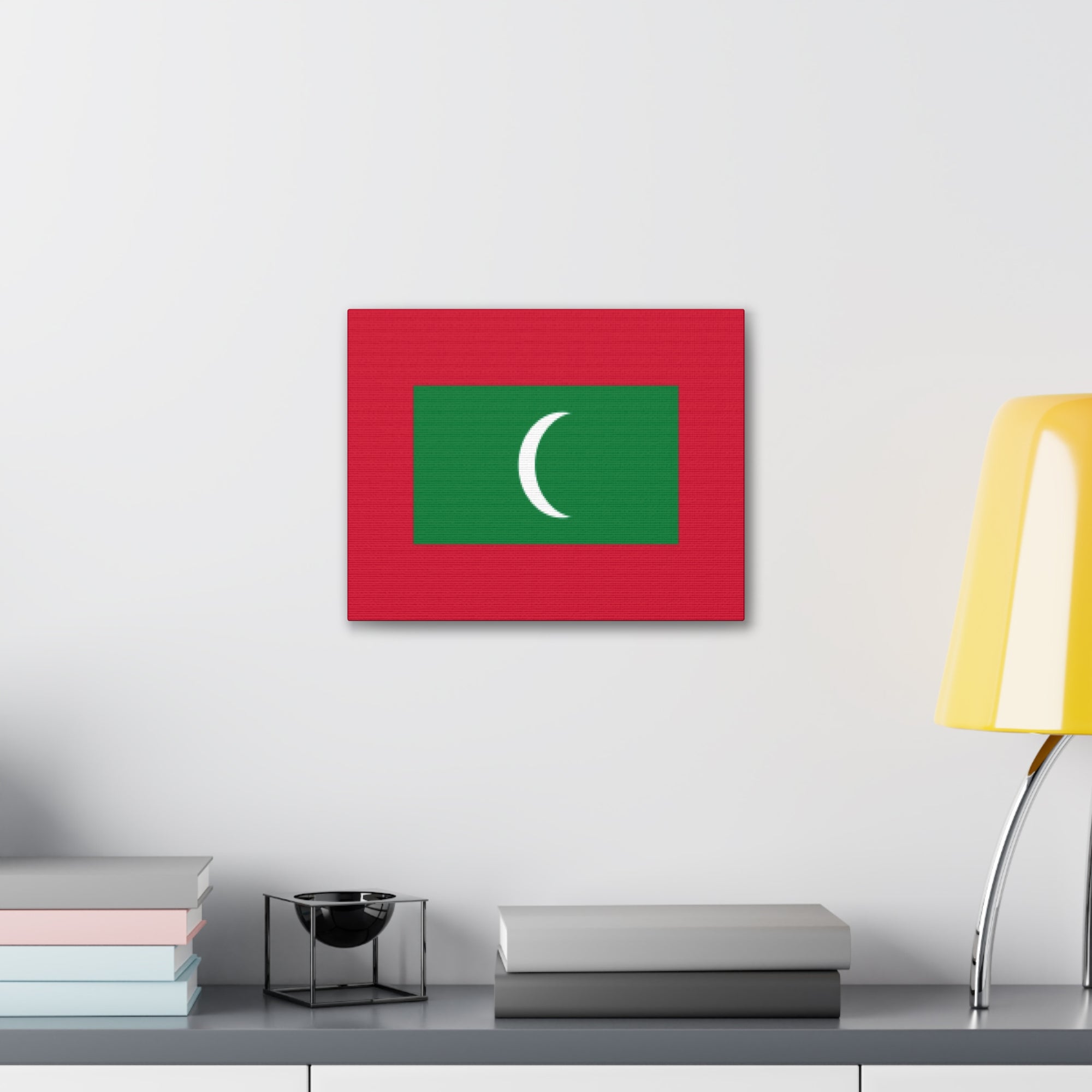 Maldives Country Flag Canvas Vibrant Wall Art Unframed Home Decor-Express Your Love Gifts