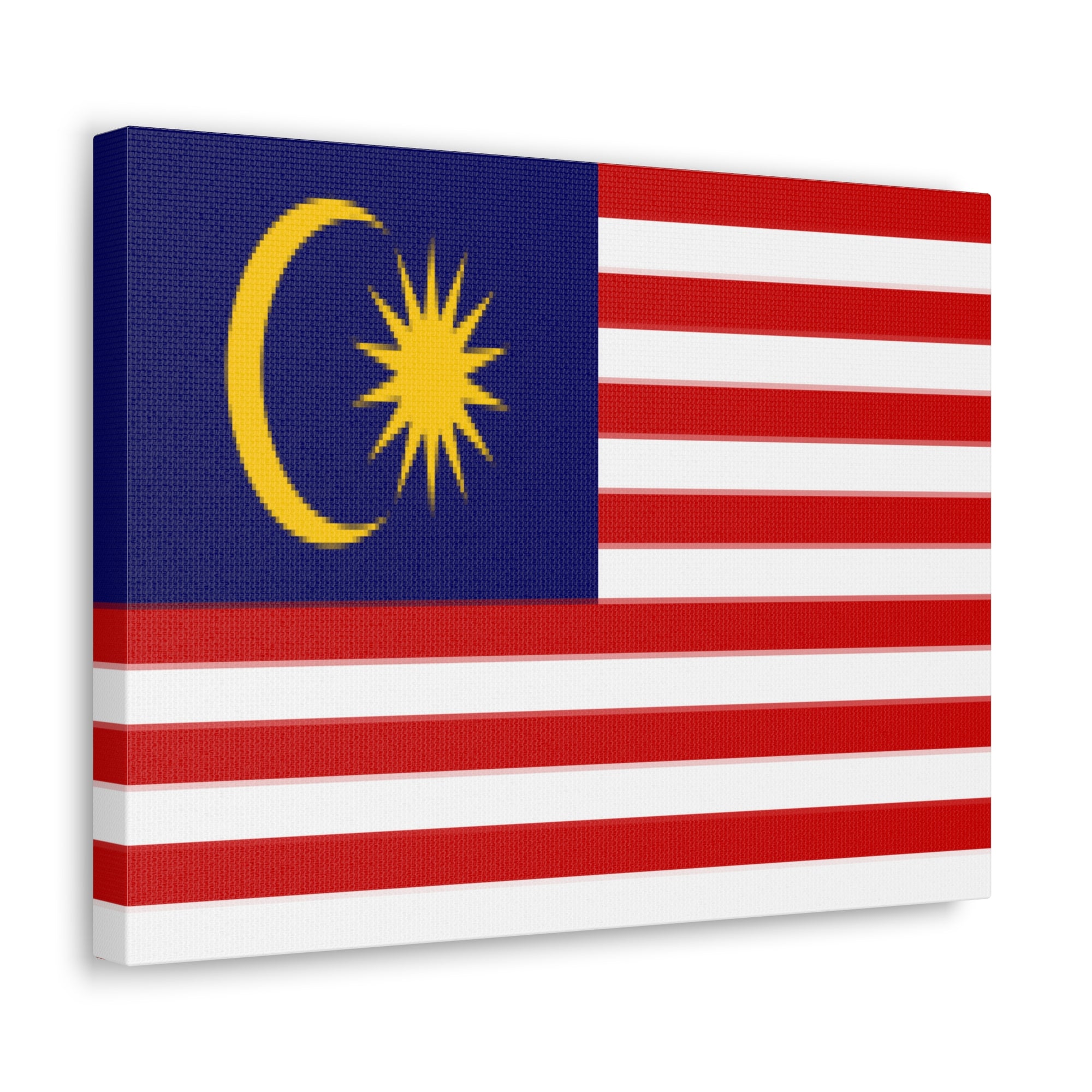 Malaysia Country Flag Canvas Vibrant Wall Art Unframed Home Decor-Express Your Love Gifts