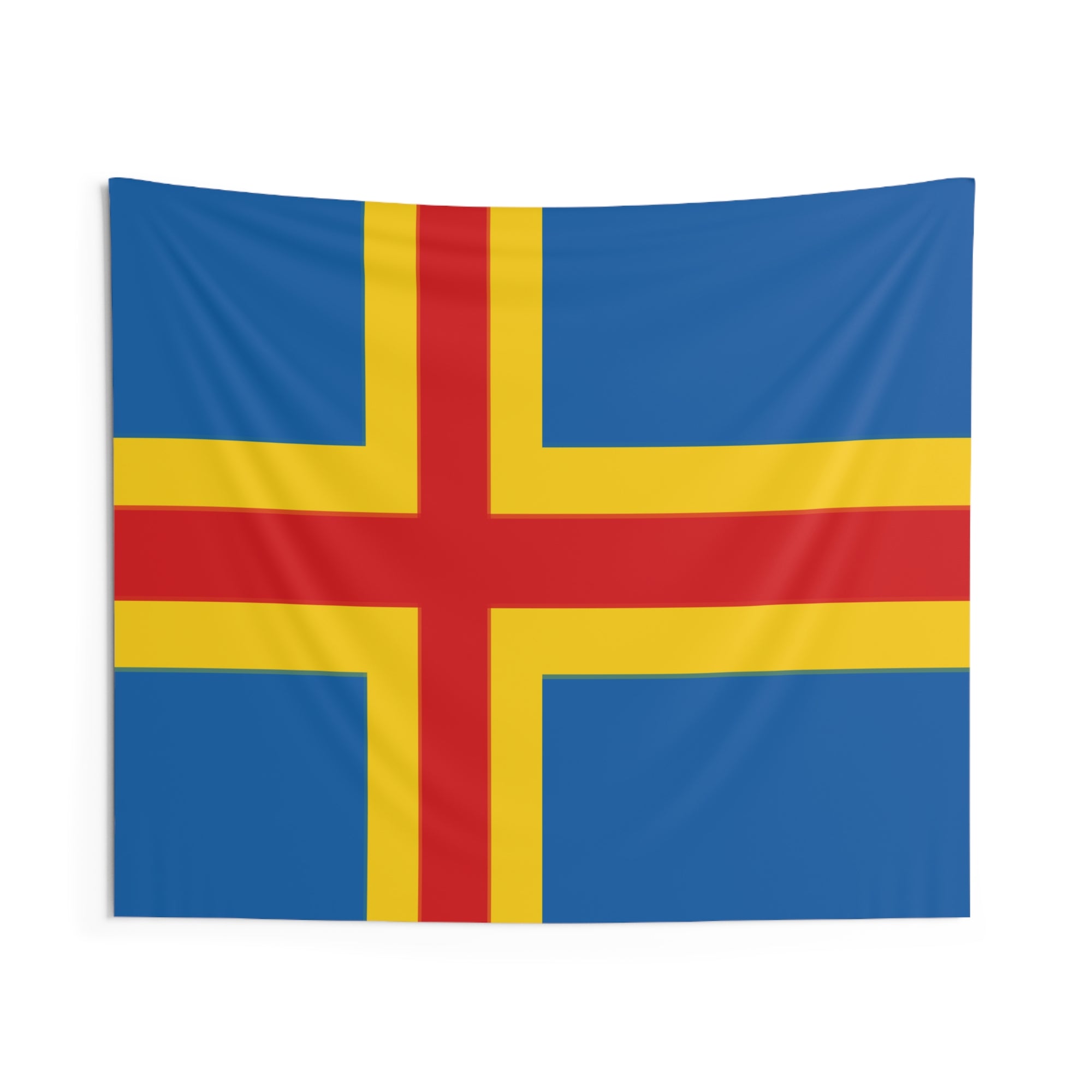 Aland Islands Country Flag Wall Hanging Tapestry-Express Your Love Gifts