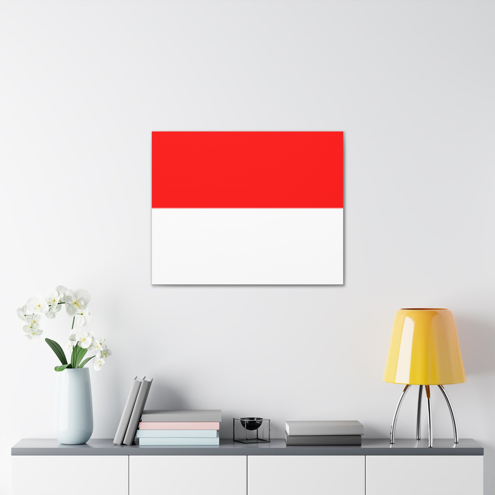 Indonesia Country Flag Canvas Vibrant Wall Art Unframed Home Decor-Express Your Love Gifts