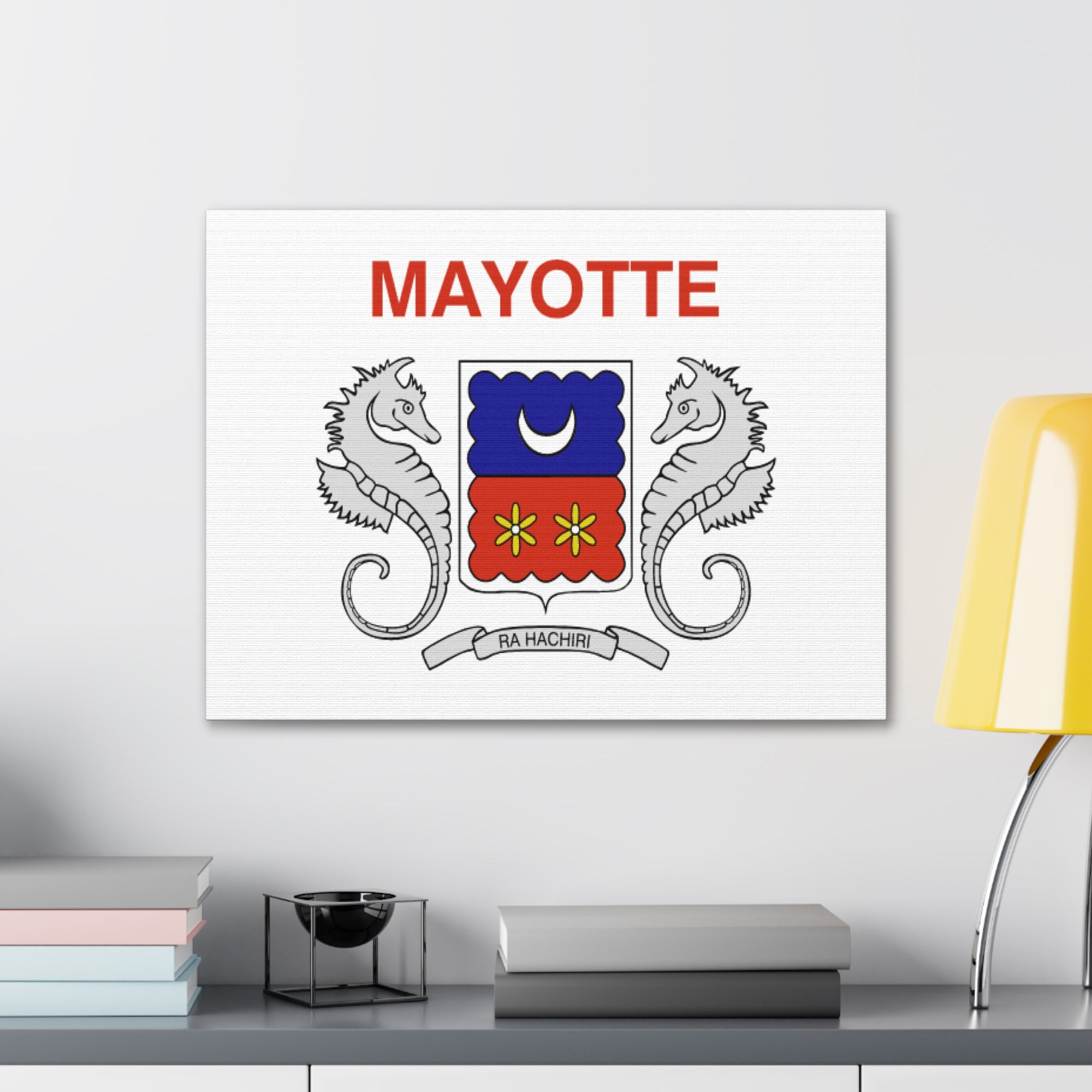 Mayotte Country Flag Canvas Vibrant Wall Art Unframed Home Decor-Express Your Love Gifts