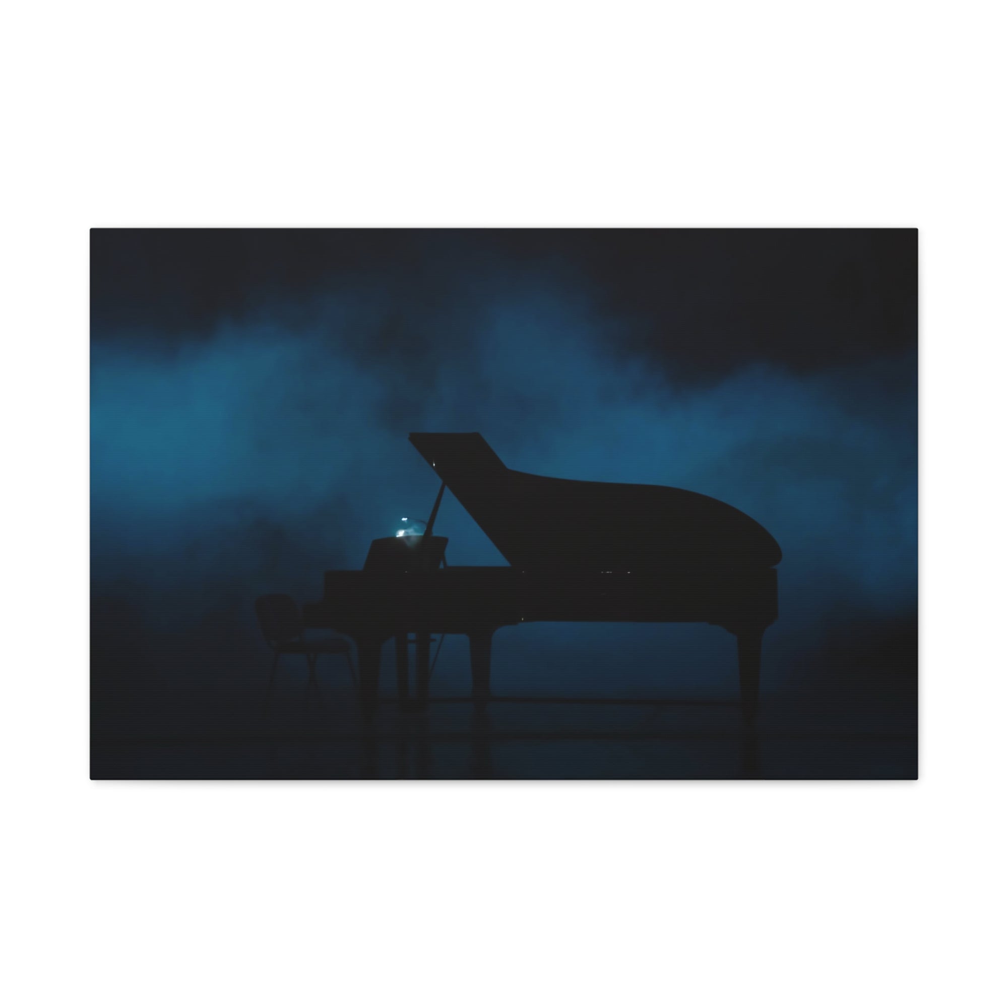 Piano Dark Music Lover's Delight Piano Keyboard Canvas Wall Art for Home Decor Ready-to-Hang-Express Your Love Gifts