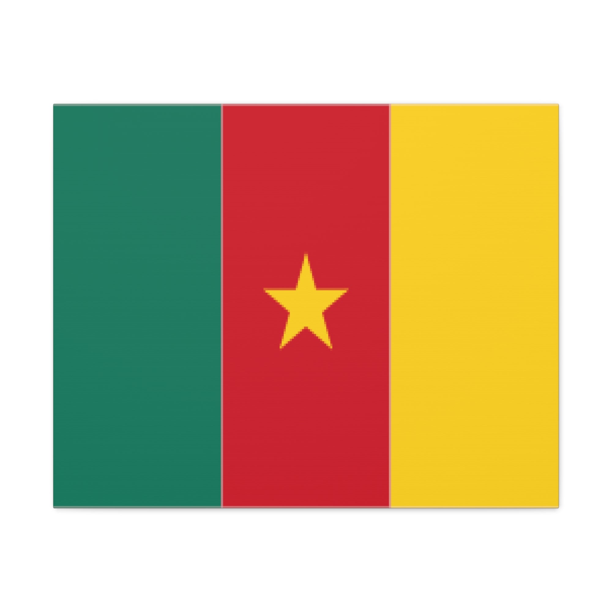 Cameroon Country Flag Canvas Vibrant Wall Art Unframed Home Decor-Express Your Love Gifts