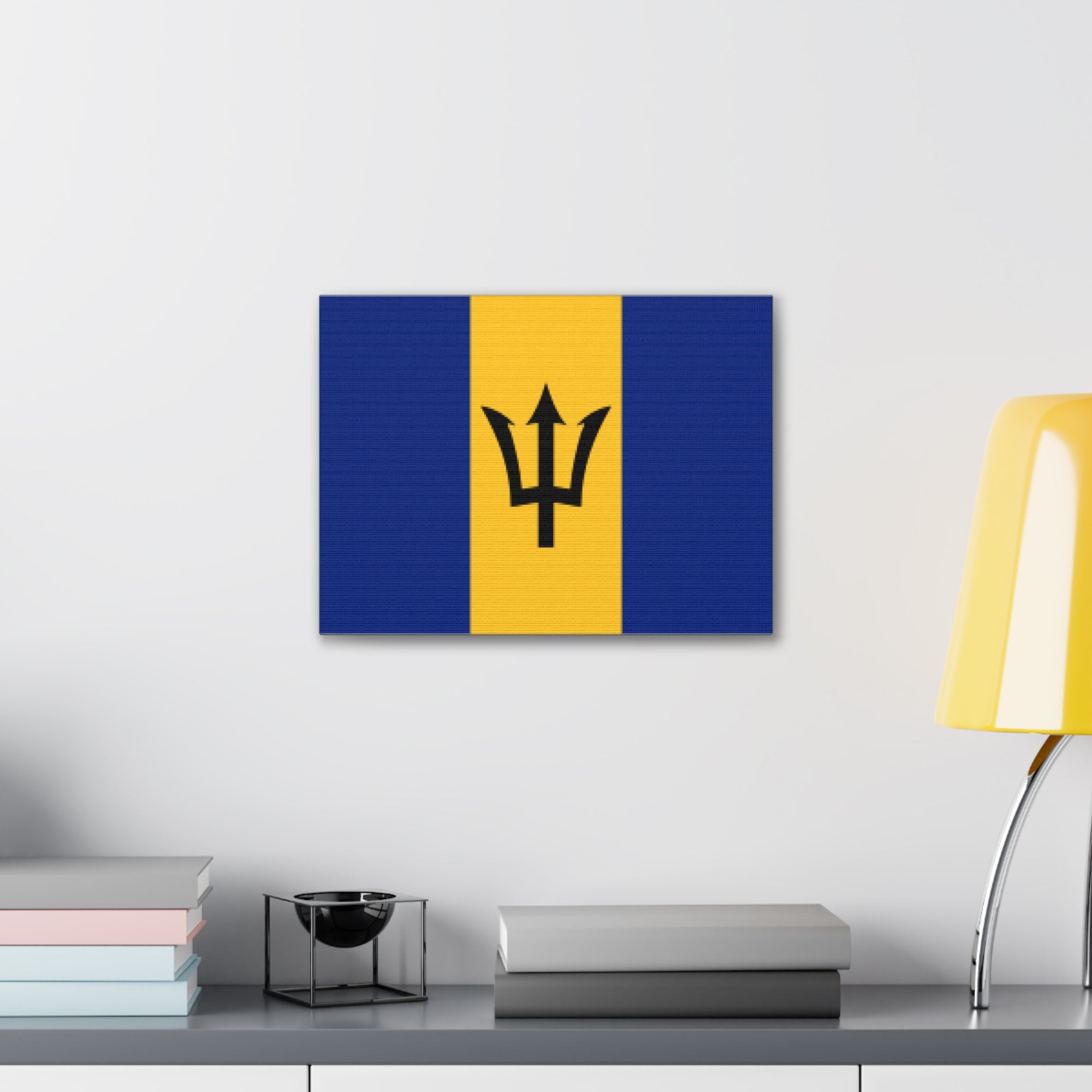 Barbados Country Flag Canvas Vibrant Wall Art Unframed Home Decor-Express Your Love Gifts