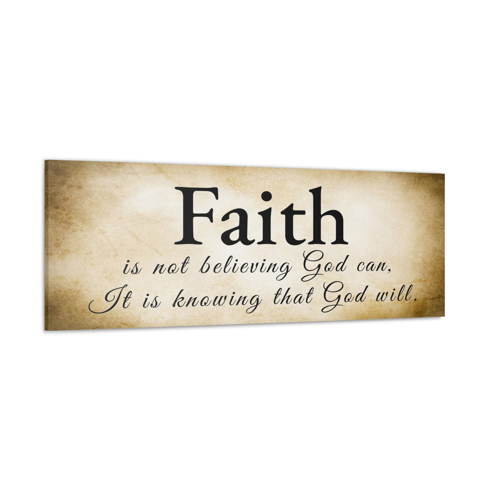 Scripture Walls Faith Gold Hebrews 11 Bible Verse Canvas Christian Wall Art Ready to Hang Unframed-Express Your Love Gifts