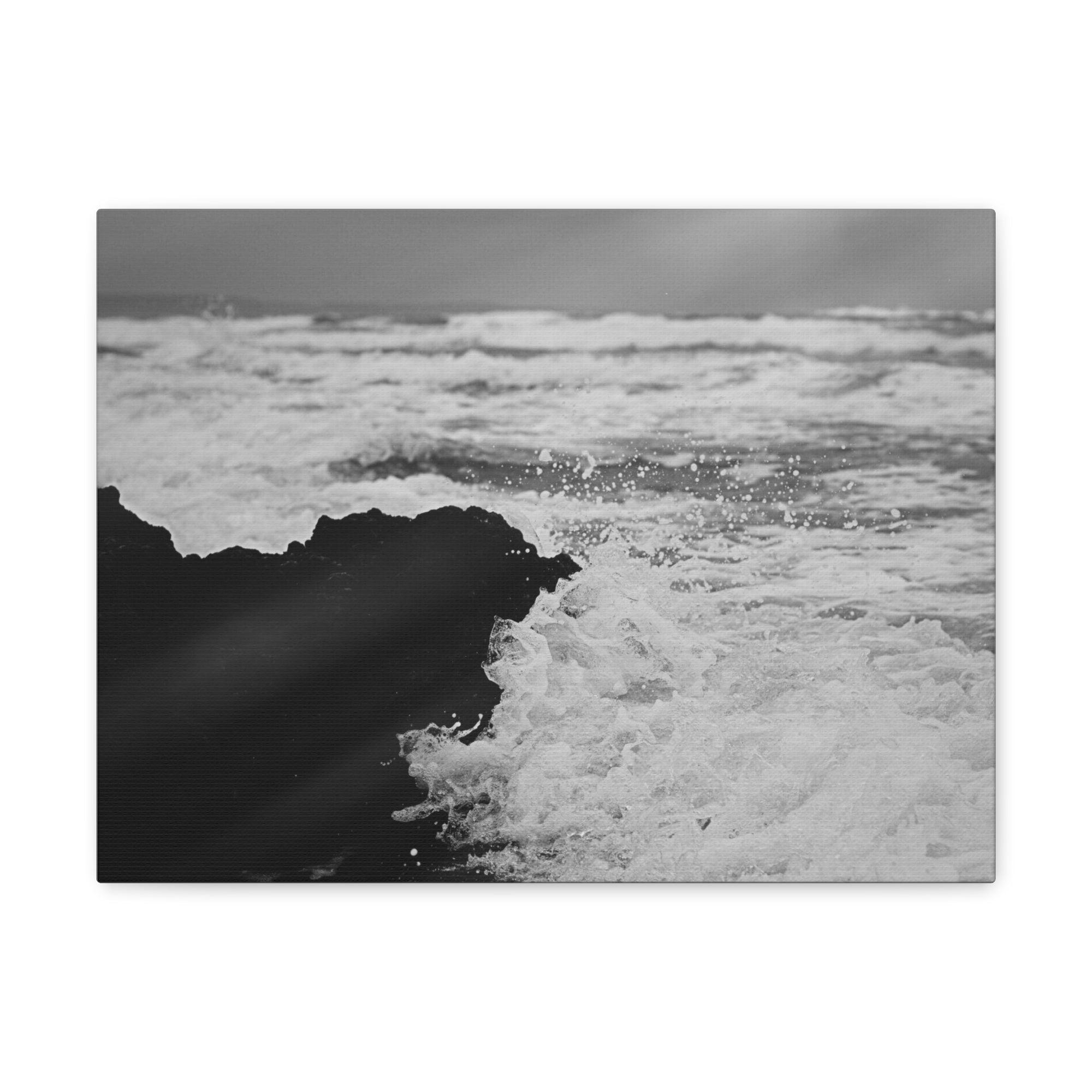 Atlantic Ocean Coast Waves Ocean Canvas Wall Art for Home Decor Ready-to-Hang-Express Your Love Gifts