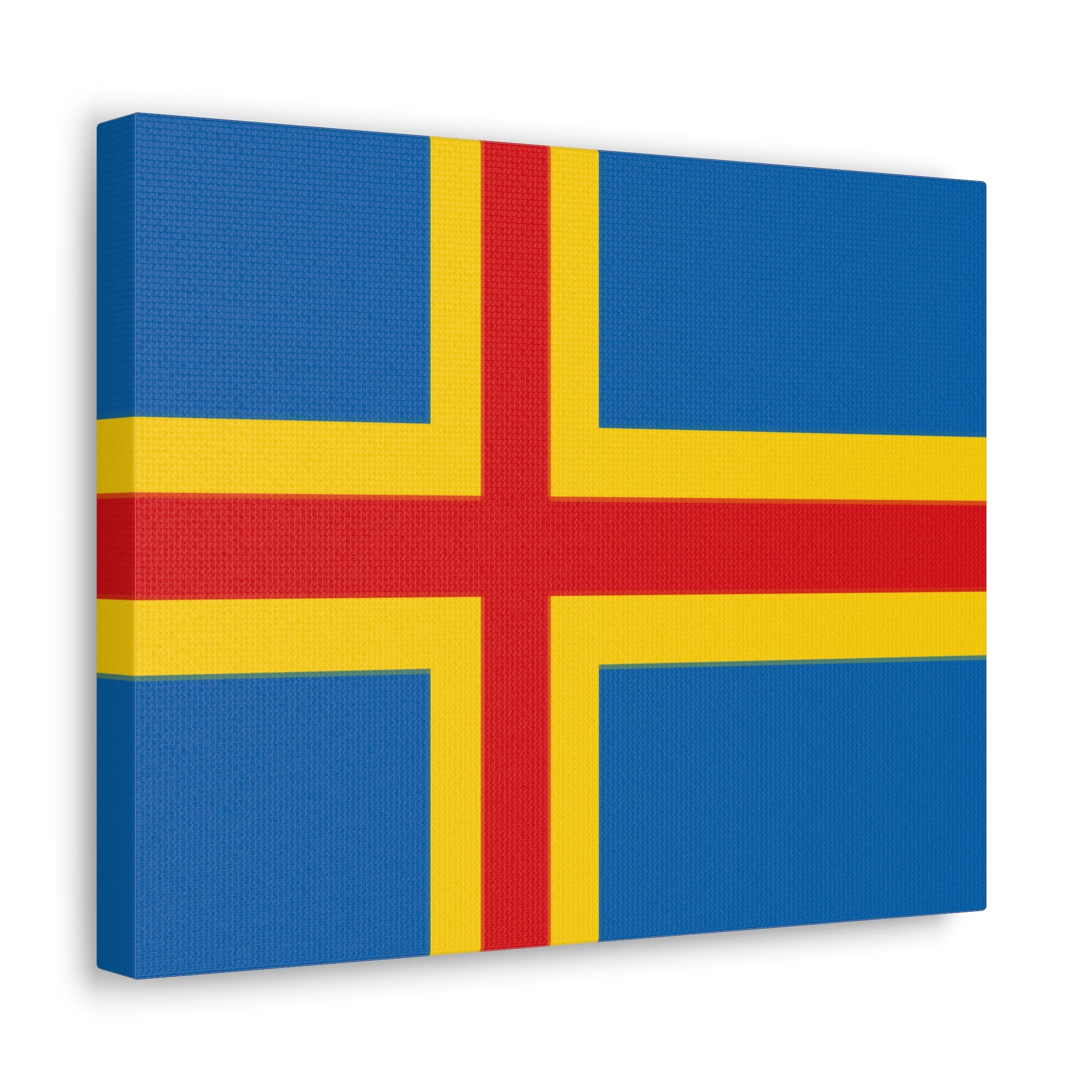 Aland Islands Country Flag Canvas Vibrant Wall Art Unframed Home Decor-Express Your Love Gifts