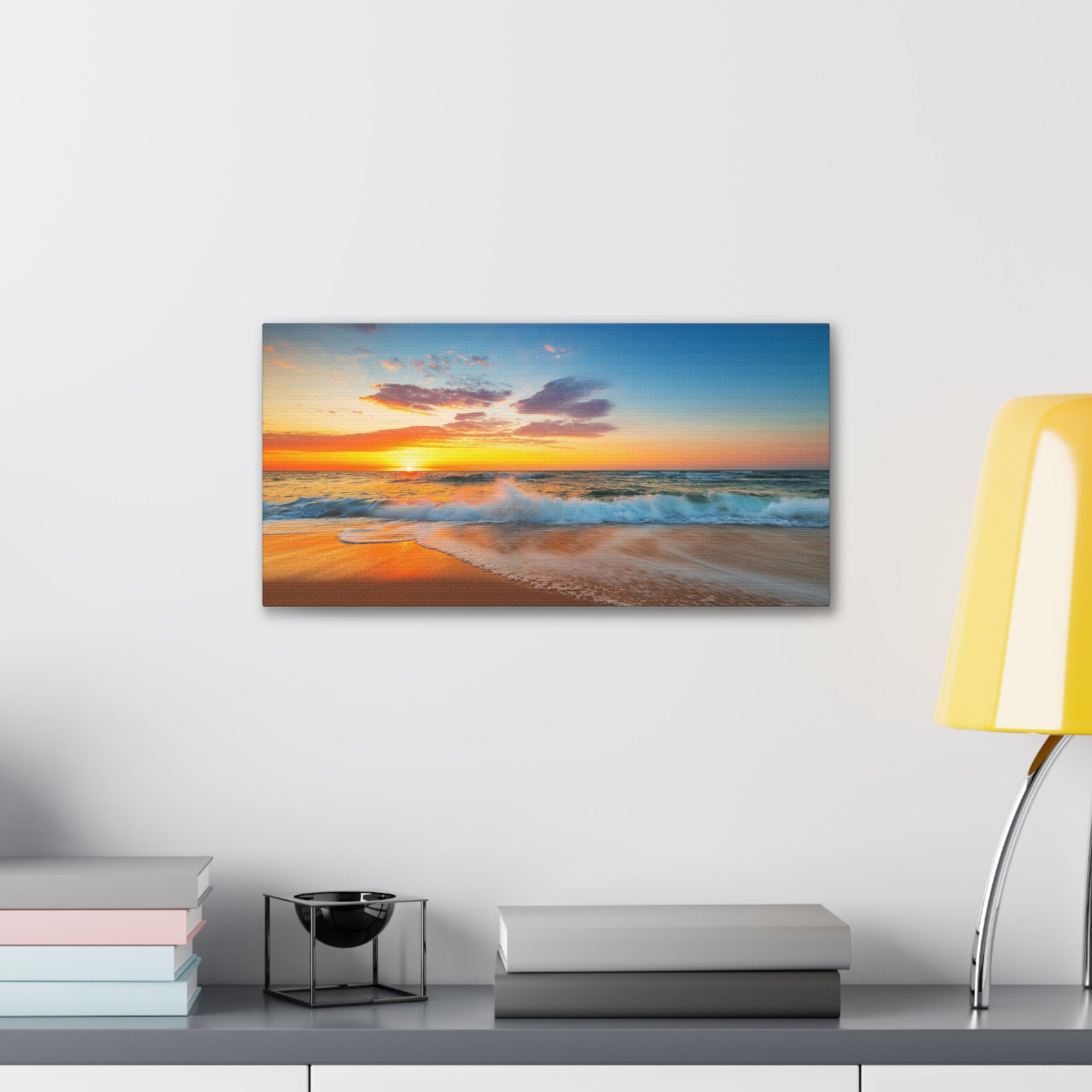 Beautiful Cloudscape Over The Sea Ocean Canvas Wall Art for Home Decor Ready-to-Hang-Express Your Love Gifts