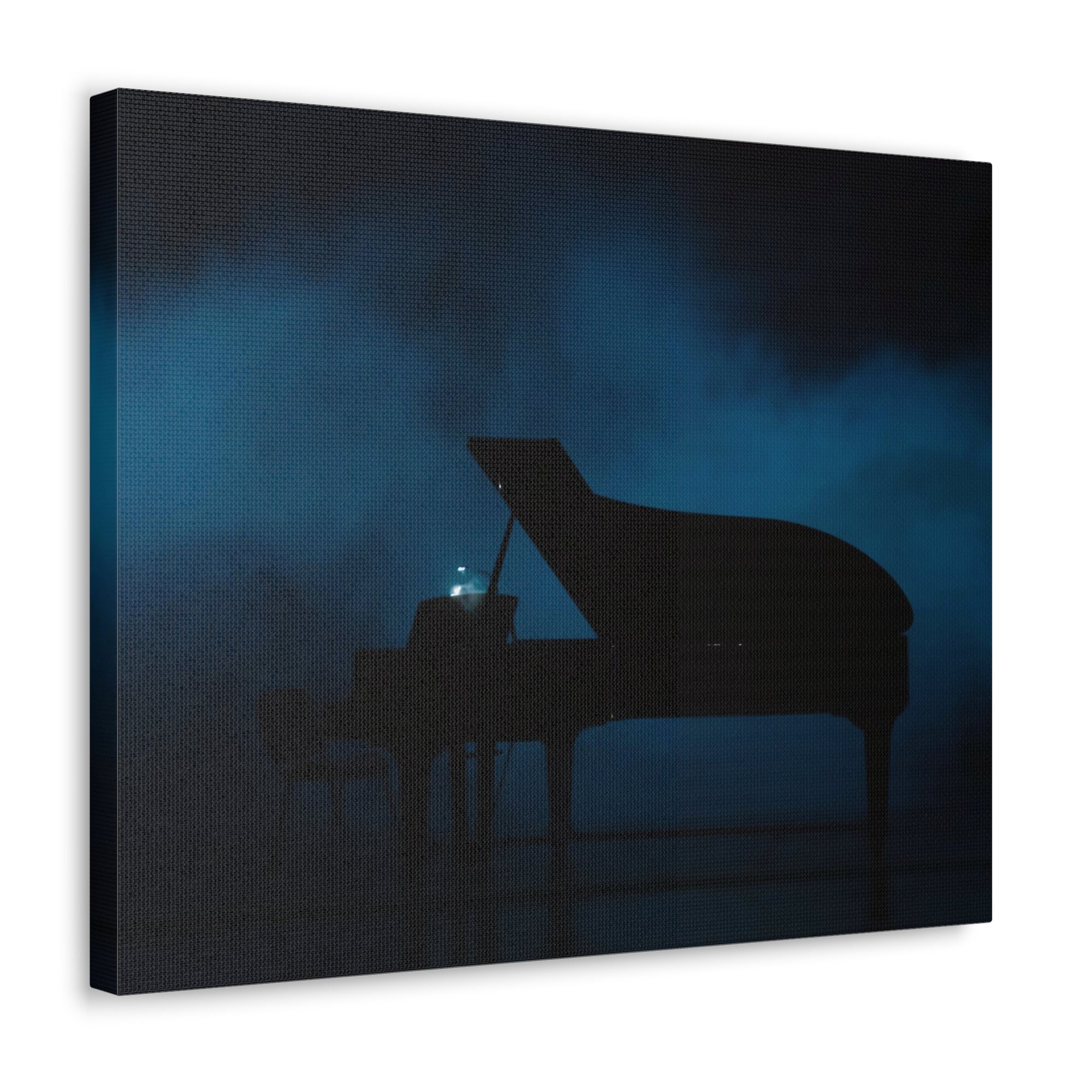 Piano Dark Music Lover's Delight Piano Keyboard Canvas Wall Art for Home Decor Ready-to-Hang-Express Your Love Gifts