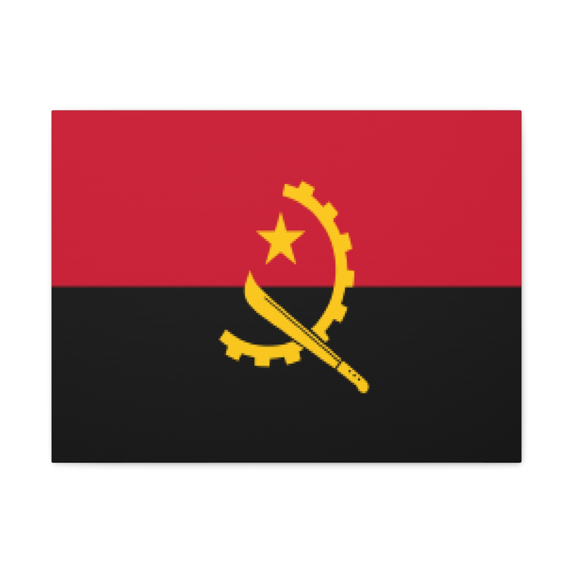 Angola Country Flag Canvas Vibrant Wall Art Unframed Home Decor-Express Your Love Gifts