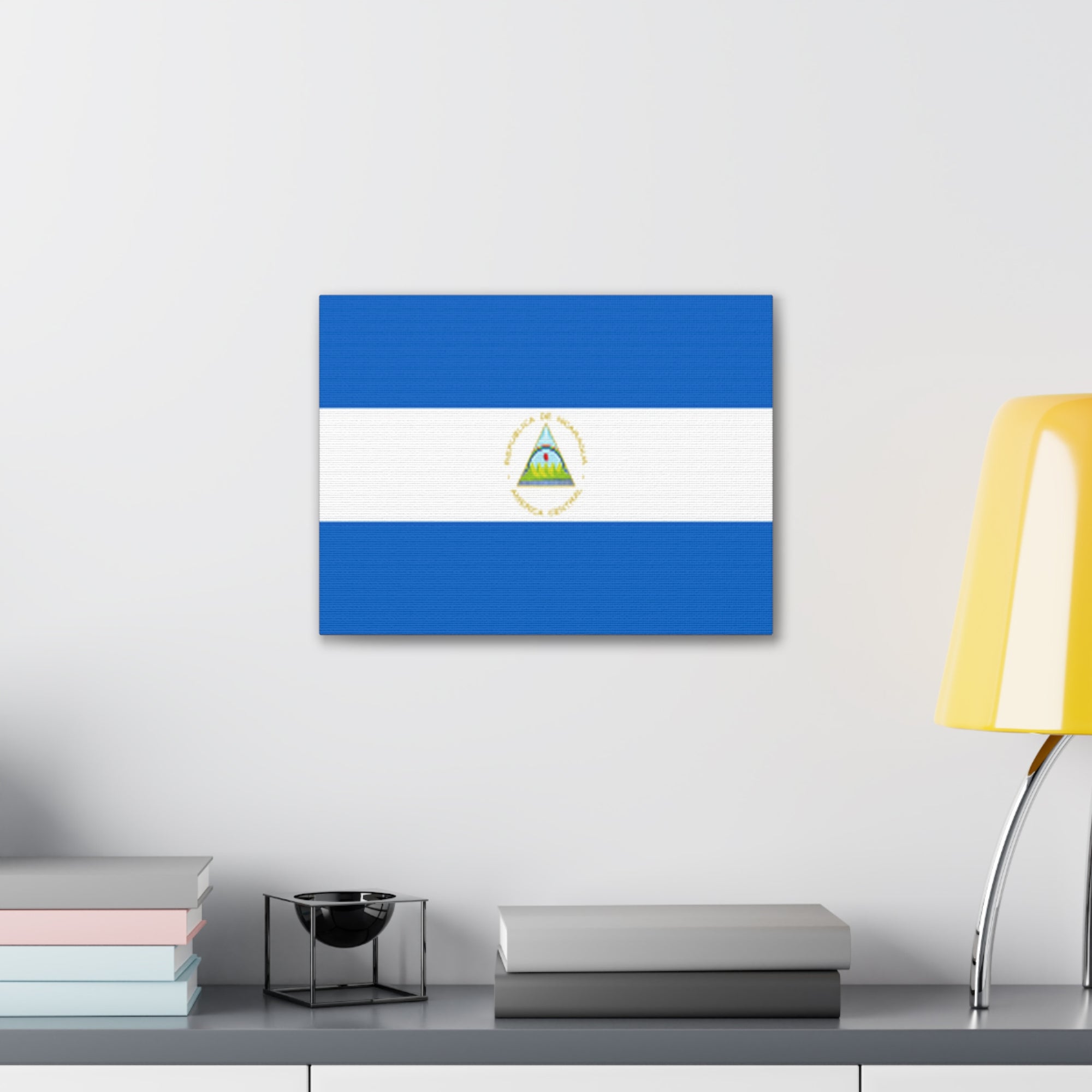 Nicaragua Country Flag Canvas Vibrant Wall Art Unframed Home Decor-Express Your Love Gifts