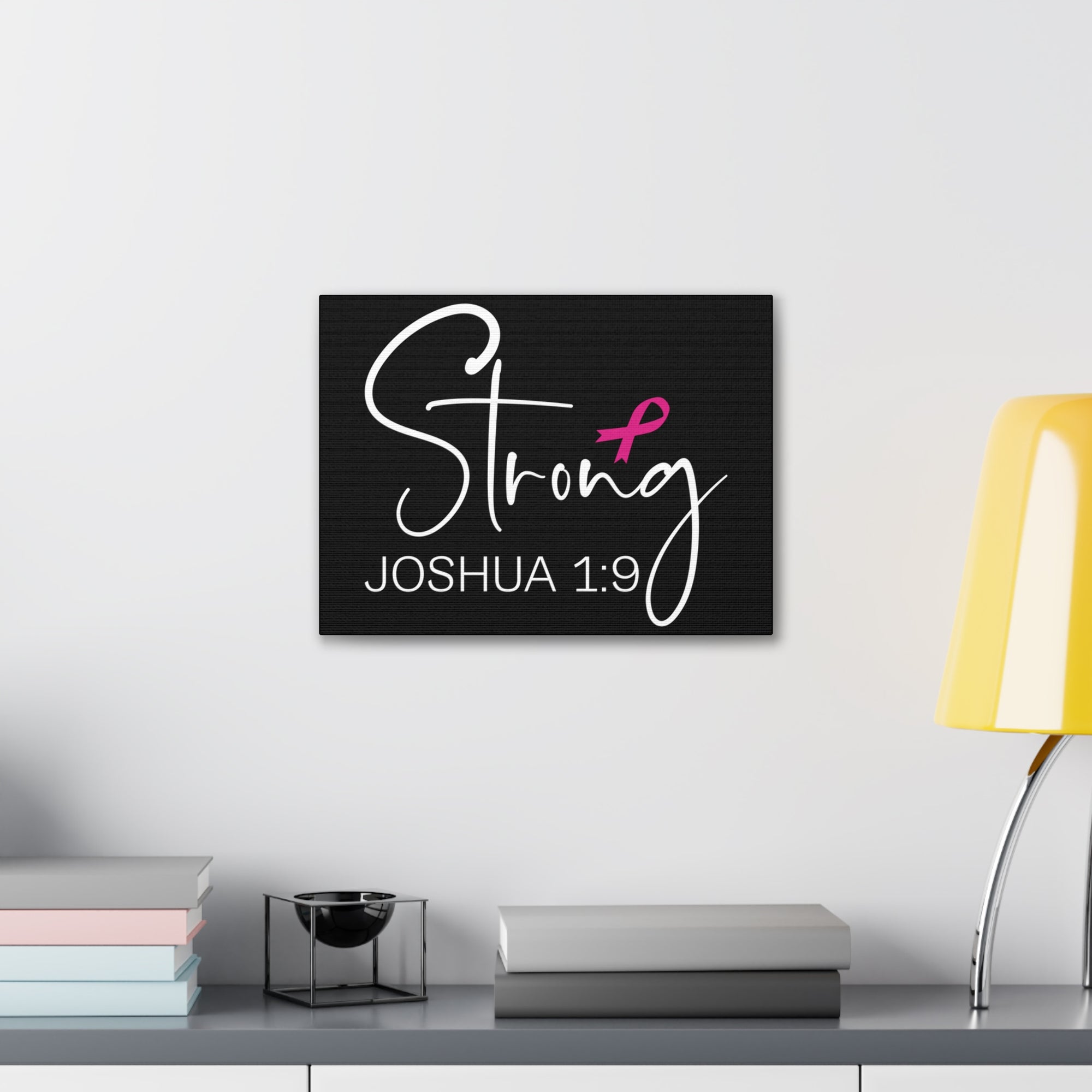 Scripture Walls Joshua 1:9 Strong Bible Verse Canvas Christian Wall Art Ready to Hang Unframed-Express Your Love Gifts