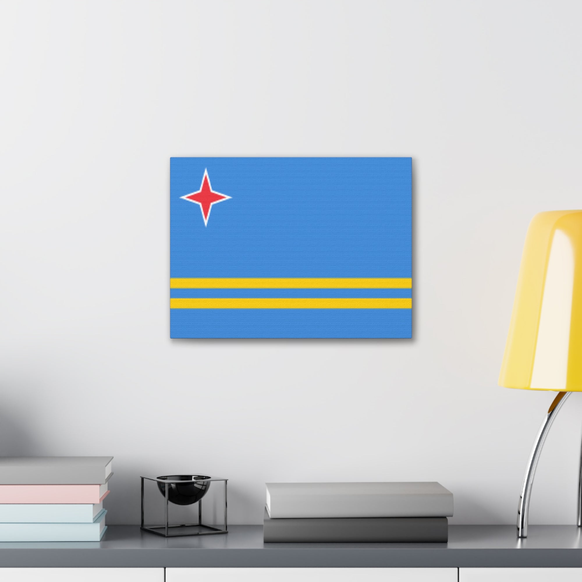 Aruba Country Flag Canvas Vibrant Wall Art Unframed Home Decor-Express Your Love Gifts