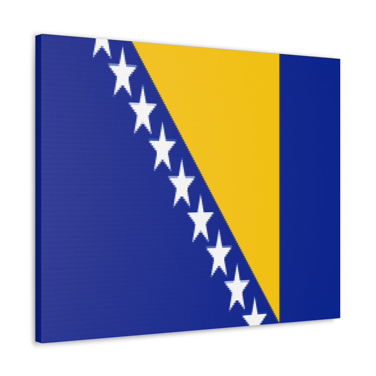 Bosnia and Herzegovina Country Flag Canvas Vibrant Wall Art Unframed Home Decor-Express Your Love Gifts